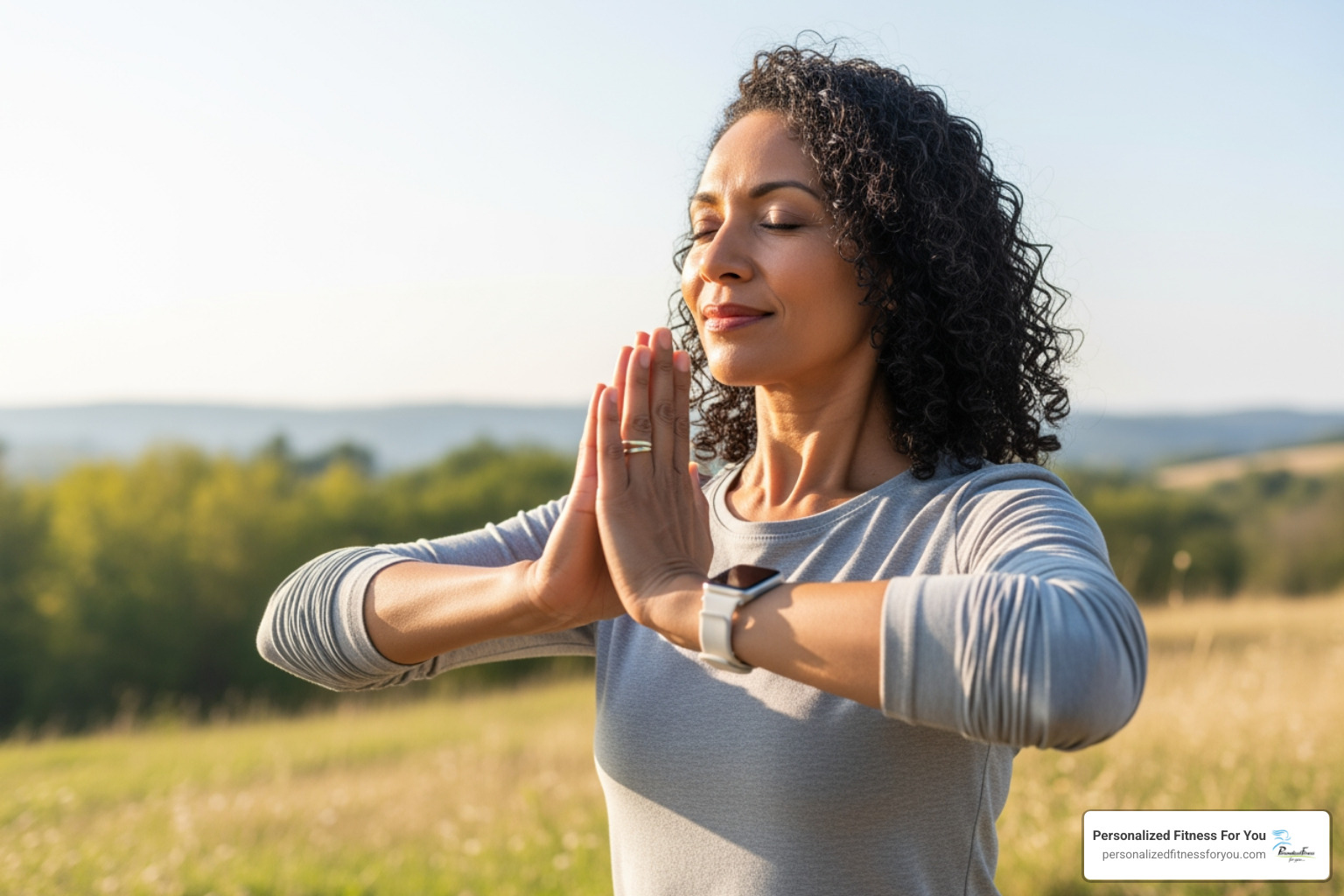 serene woman practicing deep breathing outdoors - effects of stress on the heart serene woman practicing deep breathing outdoors - effects of stress on the heart