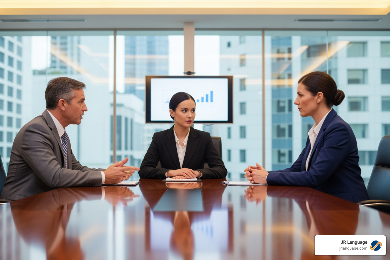 professional interpreter in a business meeting - spanish translator service professional interpreter in a business meeting - spanish translator service