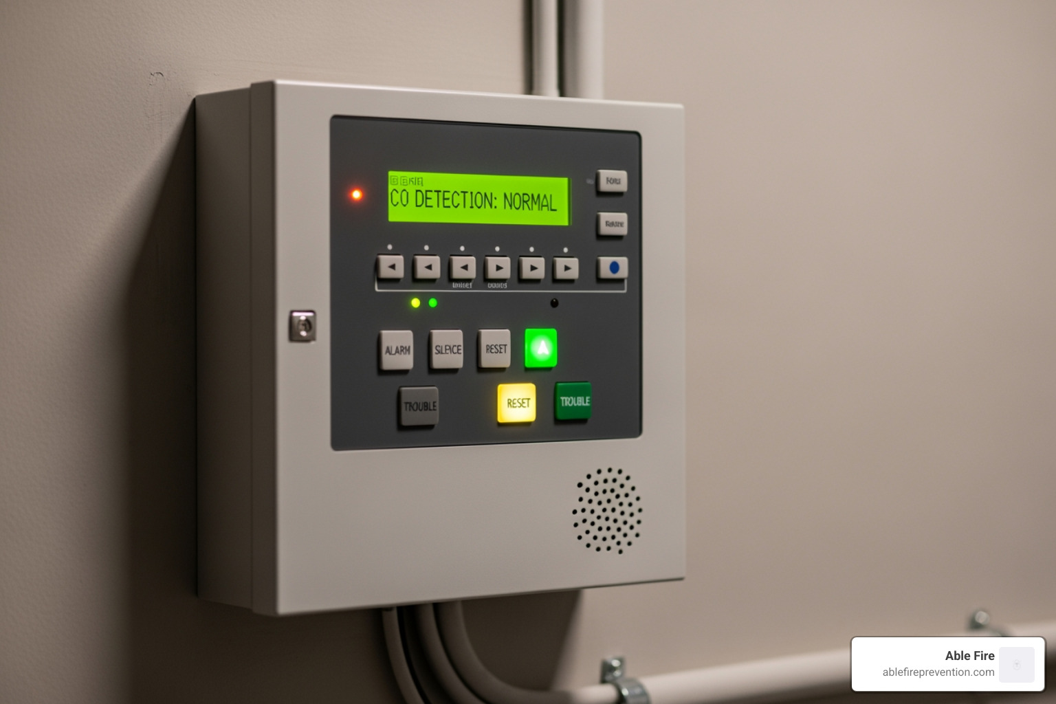 Fire alarm panel with integrated CO detection - commercial co detector
