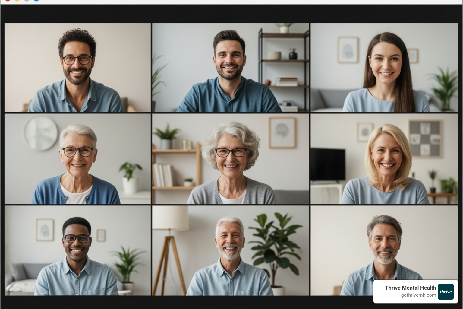 person participating in a virtual group therapy session from the comfort of their home - what is a psychiatric intensive outpatient program