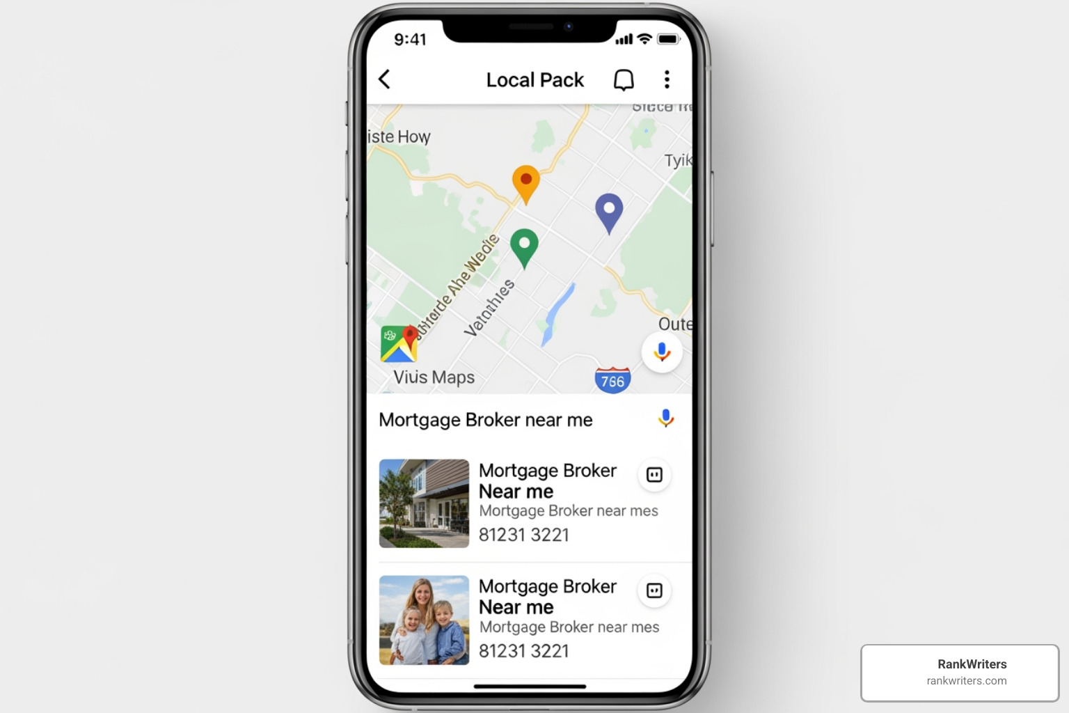 Google Maps local pack for mortgage broker near me - Mortgage broker SEO