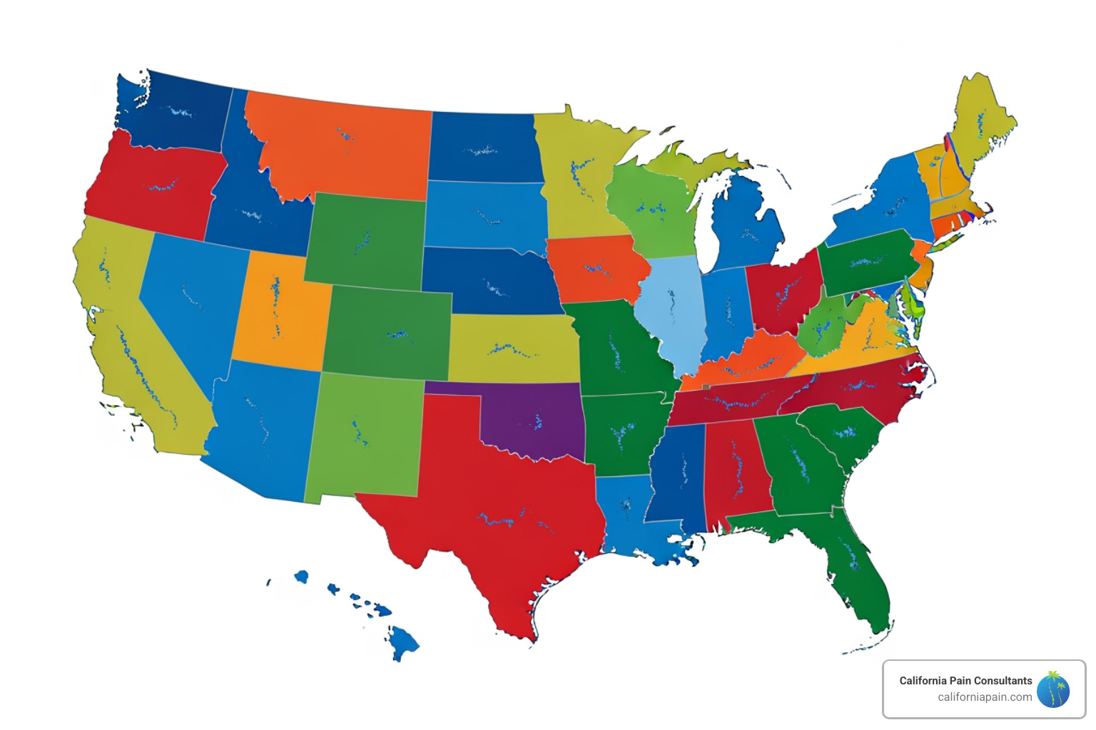 Map of US states showing naturopathic prescribing rights - can naturopathic doctors prescribe medicine