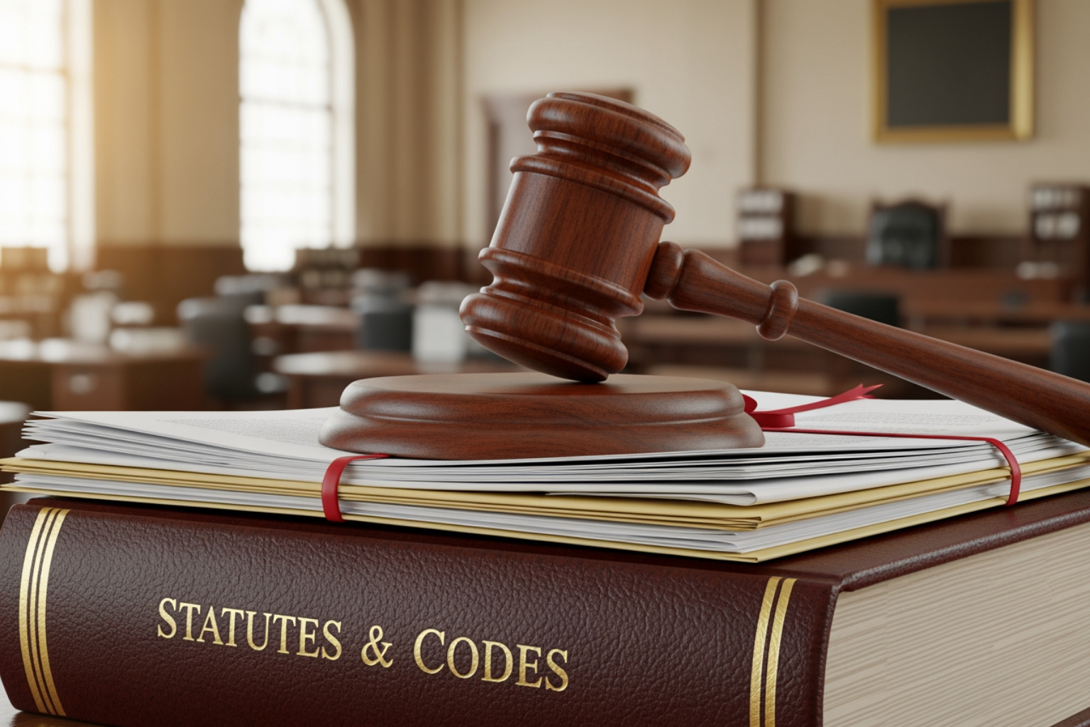 Legal Document Or Gavel Symbolizing Compliance - Workplace Investigations Legal Document Or Gavel Symbolizing Compliance - Workplace Investigations