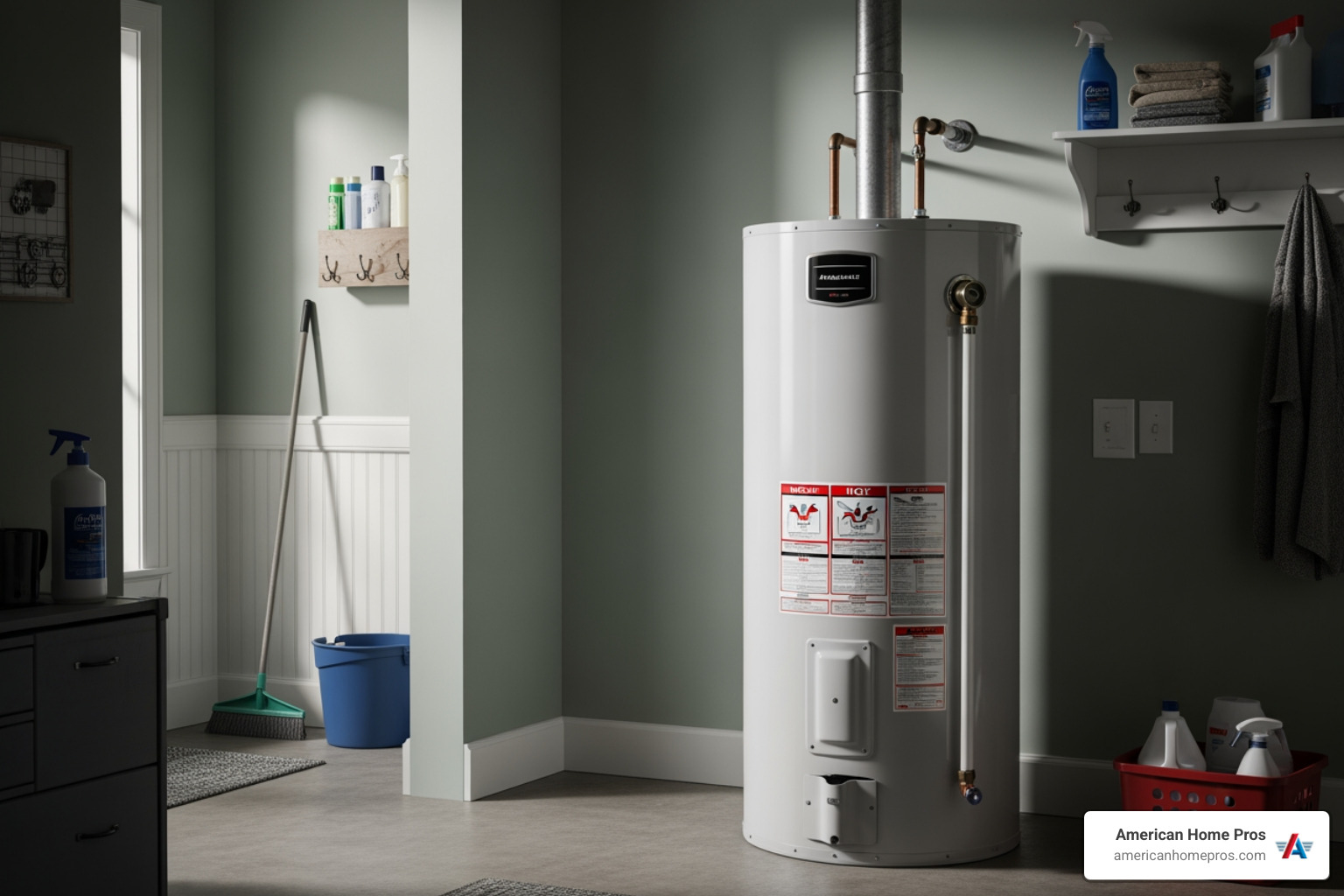 infographic showing five key warning signs your water heater needs replacement: unit over 10 years old, inconsistent water temperature, rusty or discolored water, strange rumbling noises, and visible leaks or pooling water around the base - water heaters near me in tulsa, ok