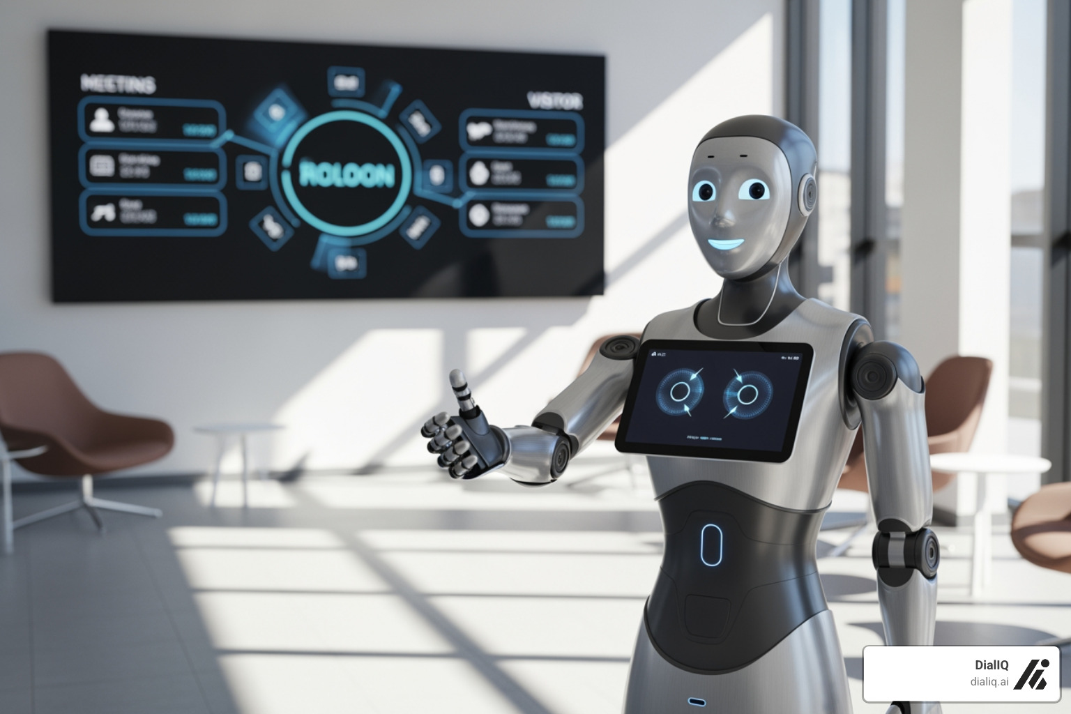 dashboard showing call analytics and appointment schedules - AI powered receptionist