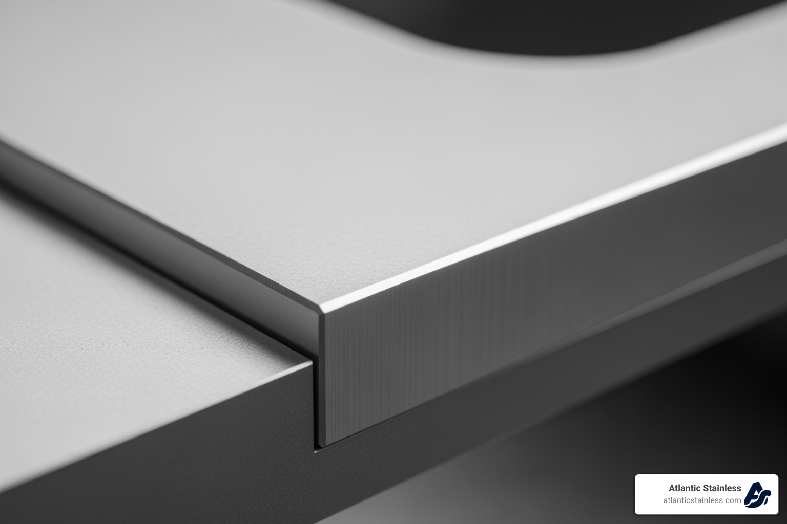 Close-up of a perfectly smooth, burr-free edge on a waterjet-cut metal part, showcasing the precision and lack of heat effects - pressurized water cutting metal Close-up of a perfectly smooth, burr-free edge on a waterjet-cut metal part, showcasing the precision and lack of heat effects - pressurized water cutting metal