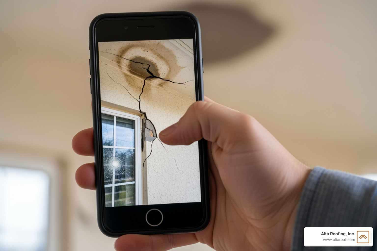 smartphone taking photo of property damage - help with insurance claim smartphone taking photo of property damage - help with insurance claim