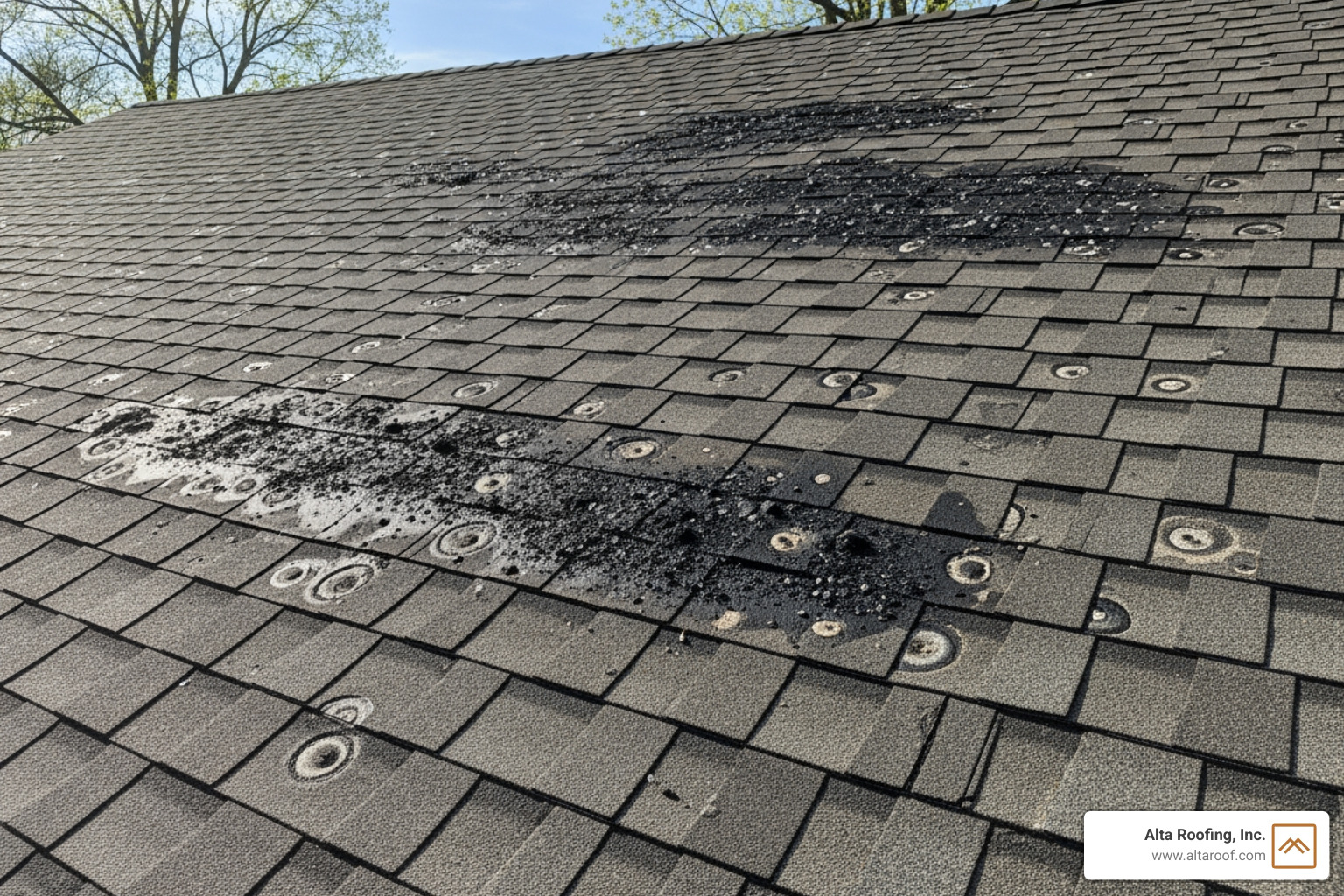 hail damaged roof - hail damage insurance claim process