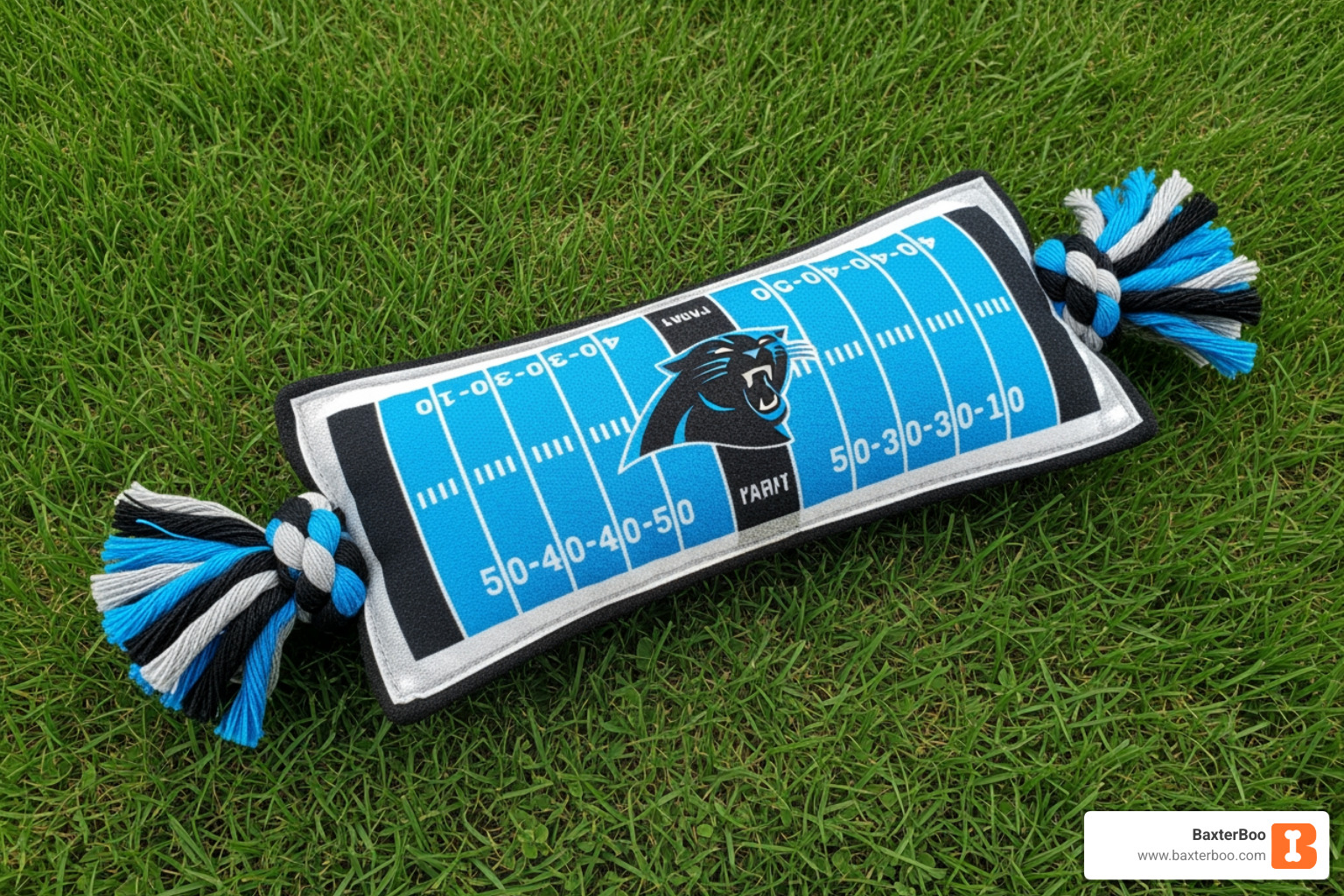 Carolina Panthers football field tug toy - carolina panthers dog gear Carolina Panthers football field tug toy - carolina panthers dog gear