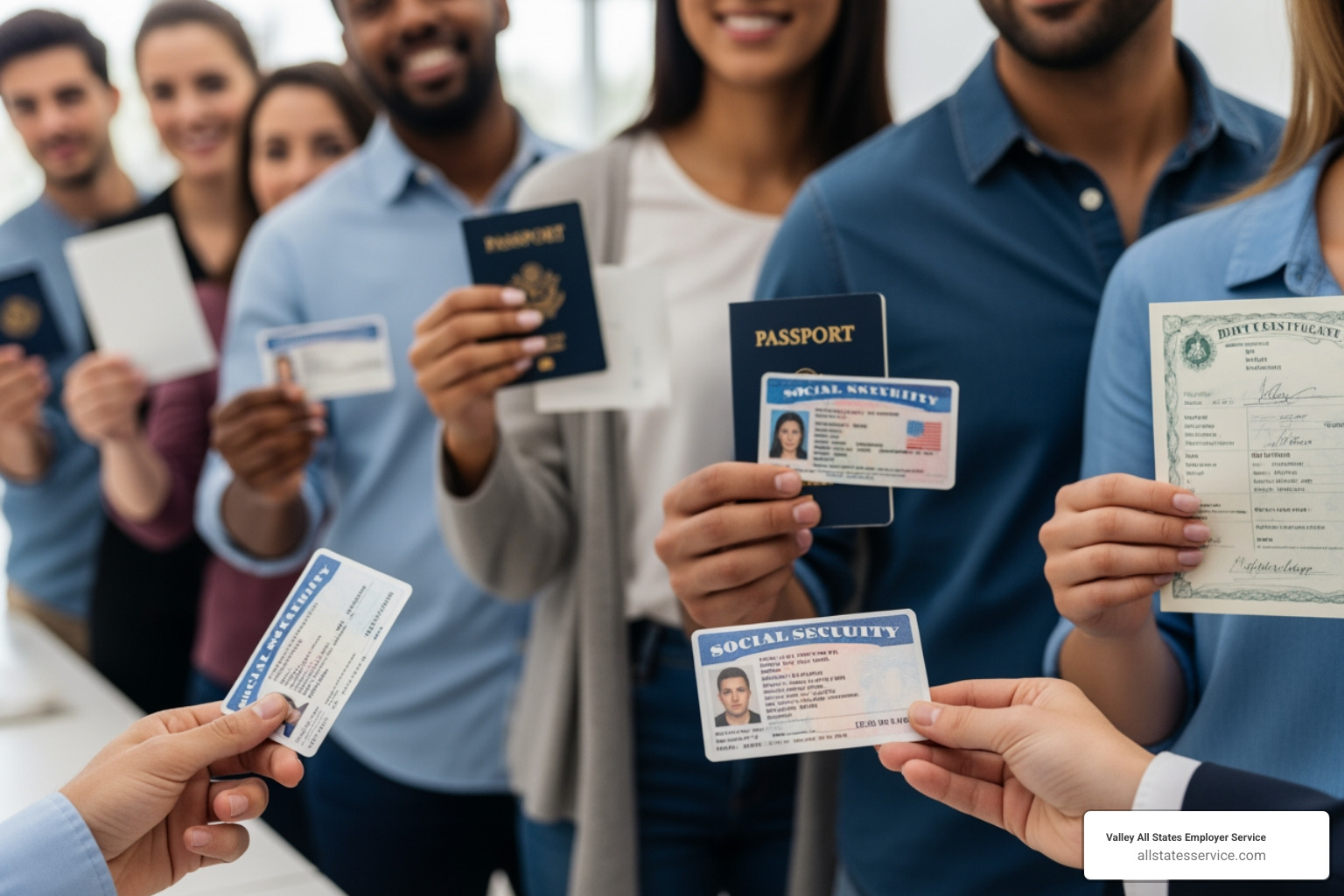 U.S. Passport and Permanent Resident Card side-by-side - what is acceptable i-9 documentation U.S. Passport and Permanent Resident Card side-by-side - what is acceptable i-9 documentation
