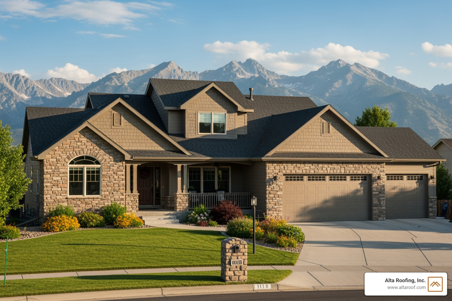 Colorado home with a new roof - Roofing services near me Colorado home with a new roof - Roofing services near me