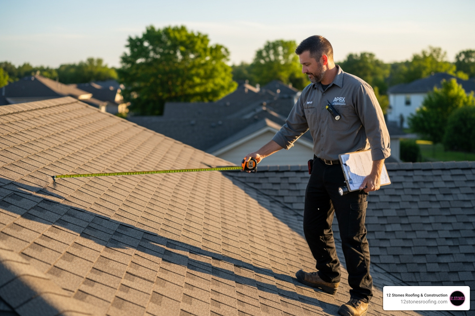 a sample inspection report page with annotated photos and repair notes - certified roof inspector near me