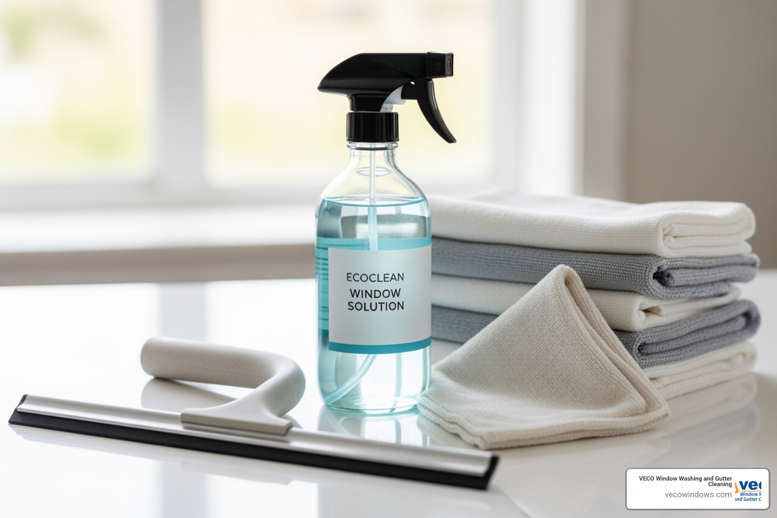 sustainable window cleaning kit with a squeegee, glass spray bottle, and cotton cloths - eco friendly window cleaning sustainable window cleaning kit with a squeegee, glass spray bottle, and cotton cloths - eco friendly window cleaning