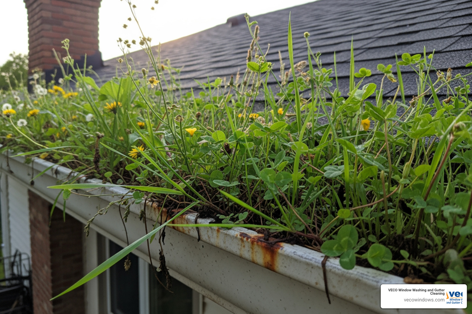 small plants growing out of a gutter - clogged gutter solutions small plants growing out of a gutter - clogged gutter solutions
