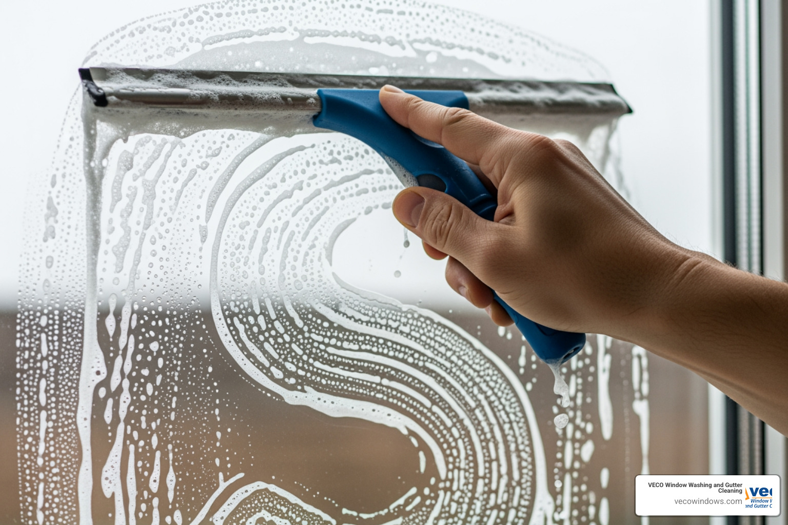 S-pattern squeegee technique - best way to wash house windows S-pattern squeegee technique - best way to wash house windows