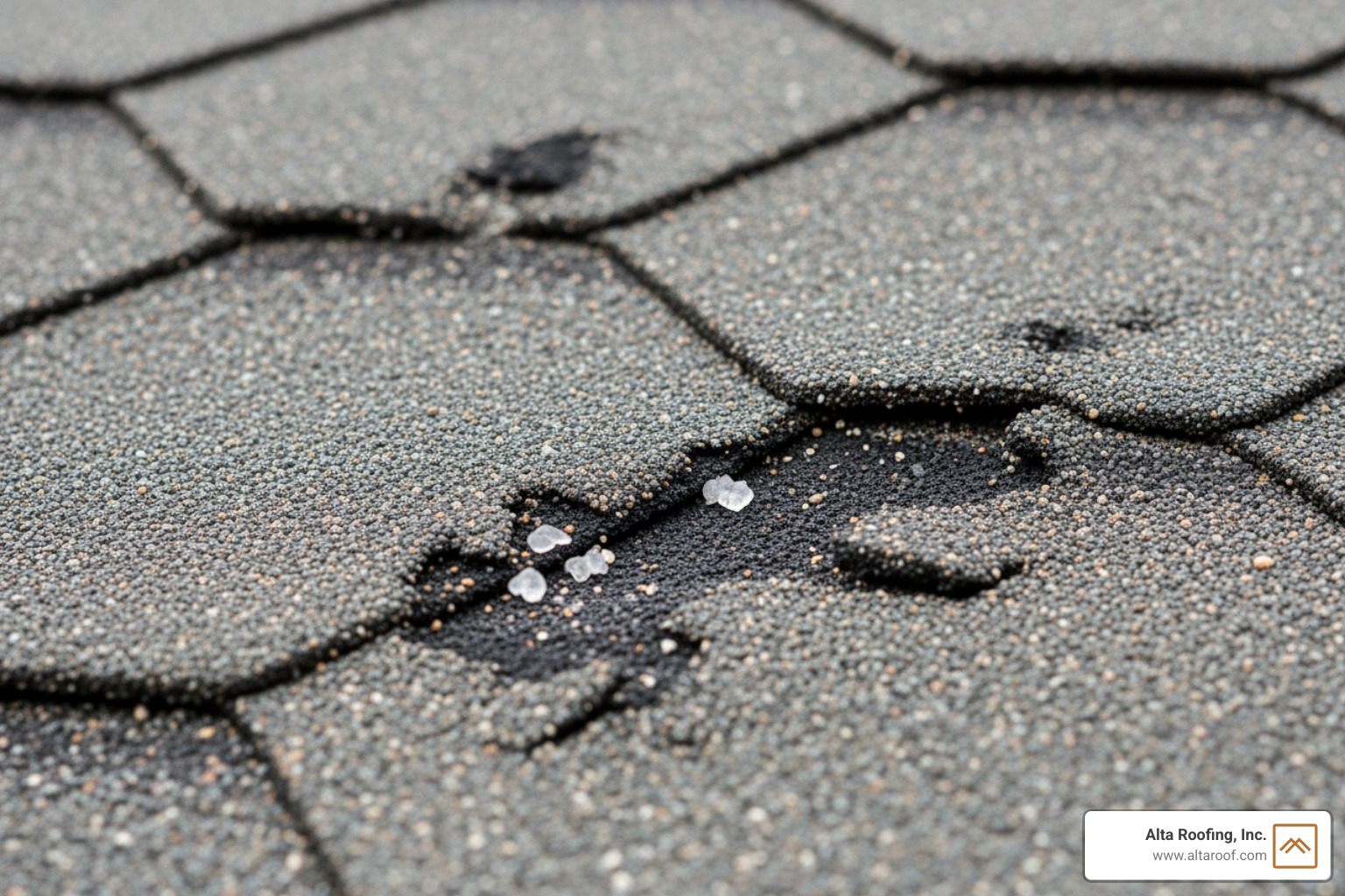 image of hail damage on a shingle - storm restoration contractors image of hail damage on a shingle - storm restoration contractors