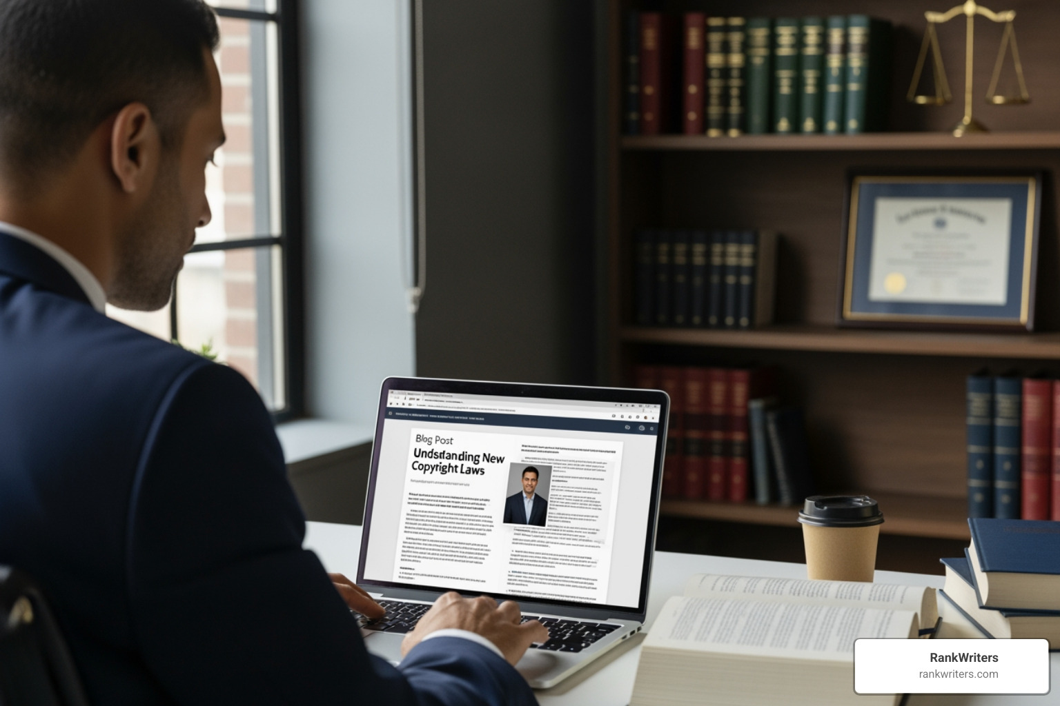 graph showing upward traffic trend - law firm blog writing