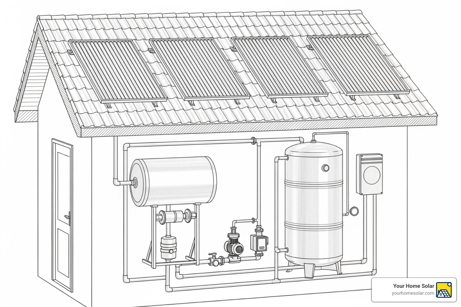 diagram labeling key parts of a solar heating system - solar heating maintenance diagram labeling key parts of a solar heating system - solar heating maintenance