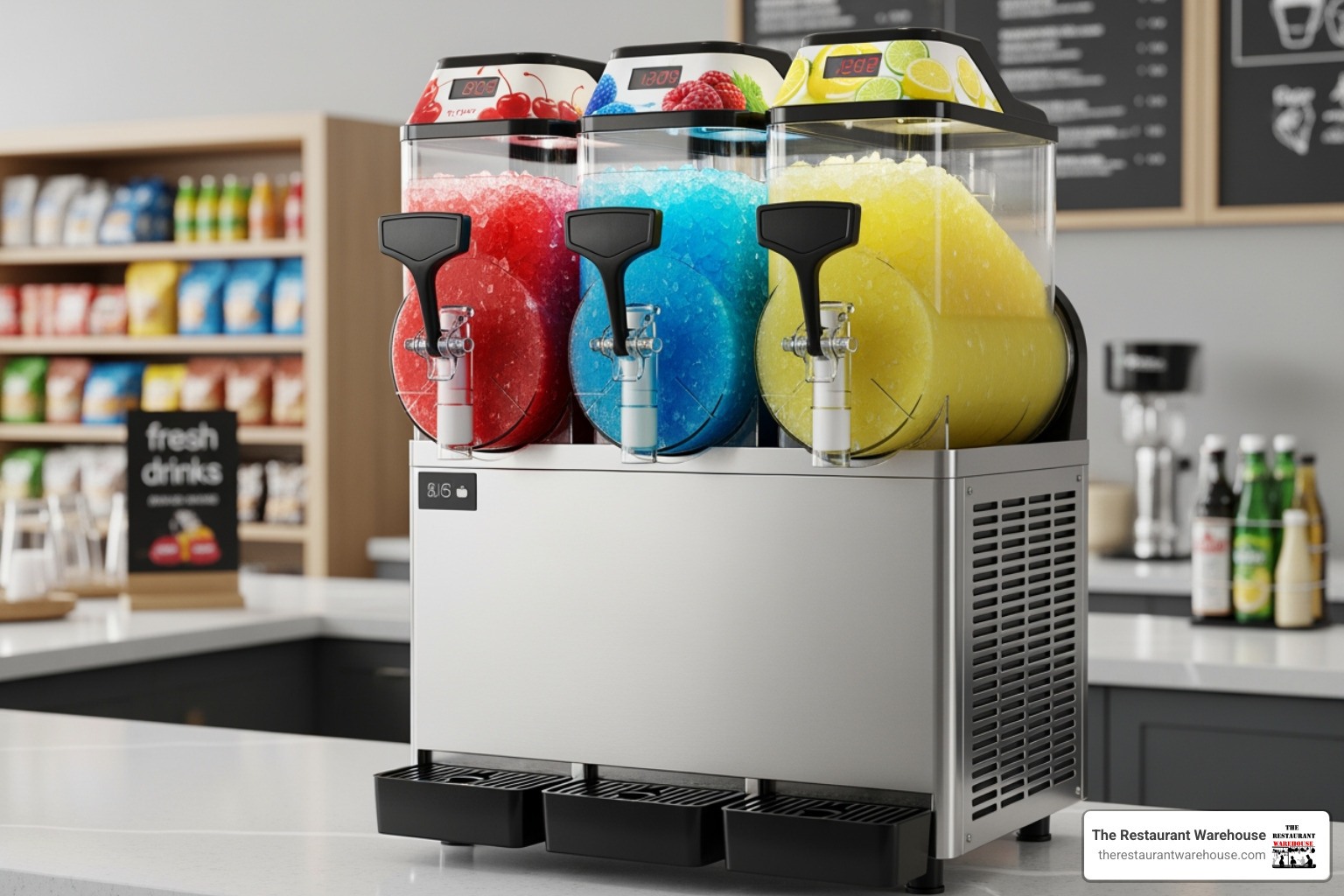 3 bowl slush machine