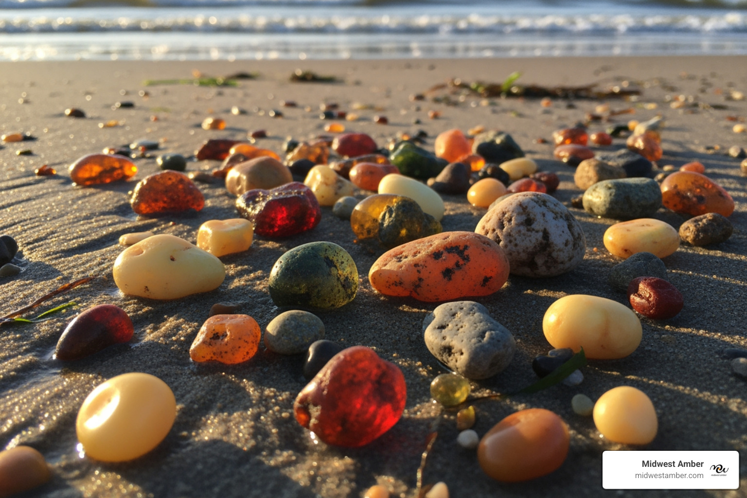 Raw amber pieces from the Baltic region - amber for jewelry making