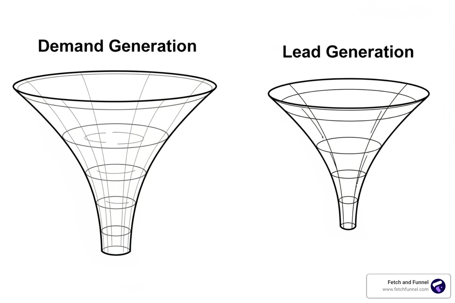 demand gen vs lead gen funnels - full funnel demand generation demand gen vs lead gen funnels - full funnel demand generation