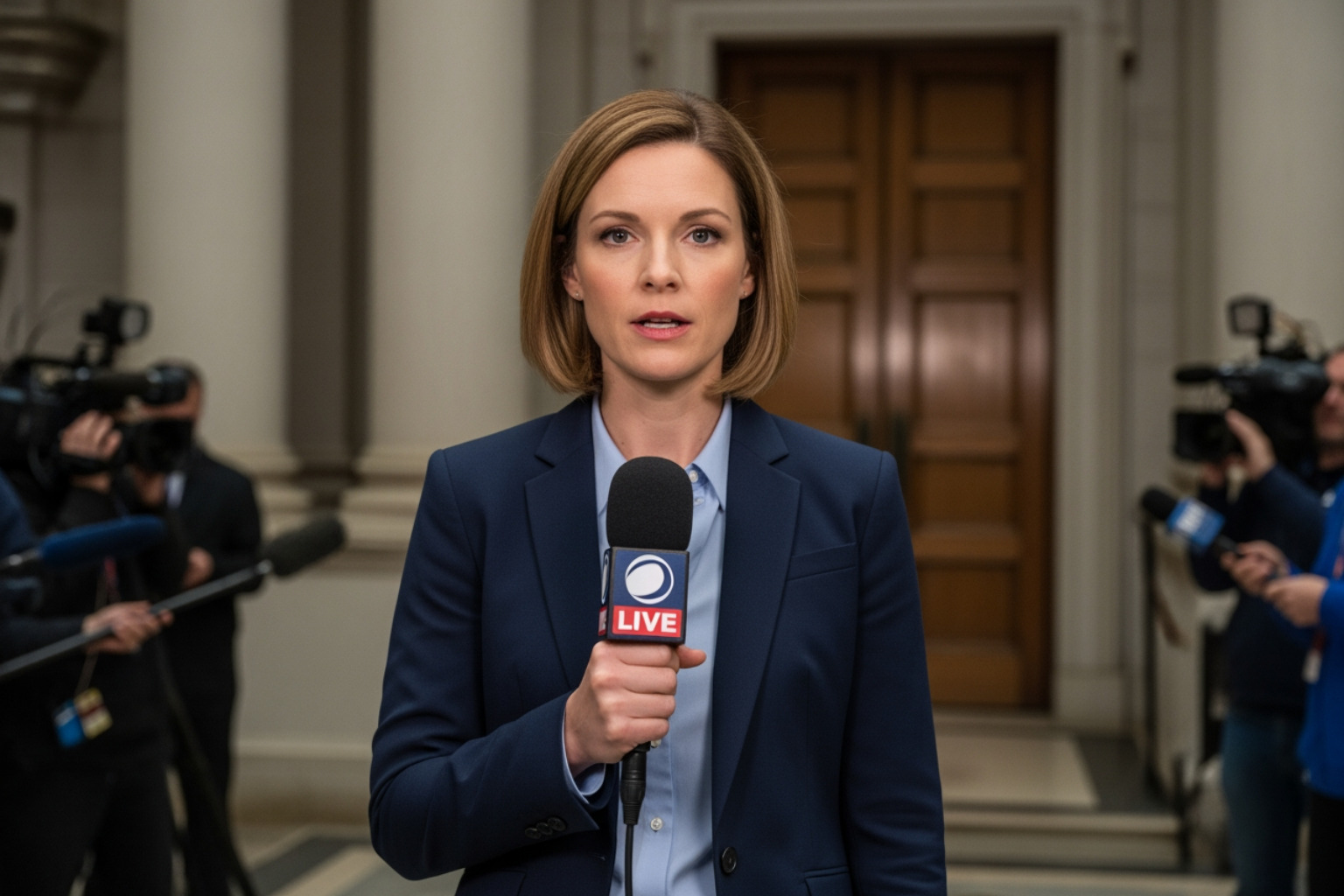 Chanley Painter reporting on a high-profile trial - chanley painter