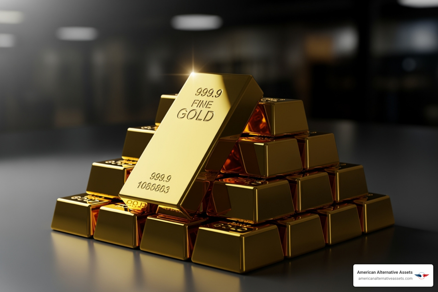 Chart showing gold's performance during economic downturns - 24 karat gold bullion