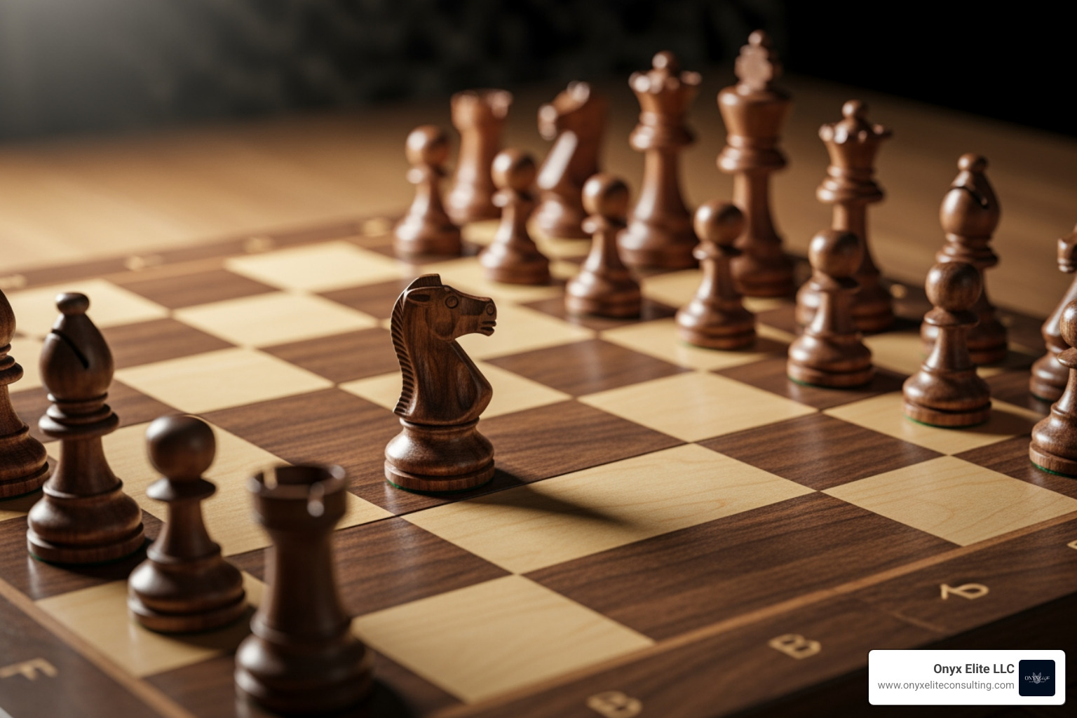 chessboard with a single piece moved forward - business consulting services chessboard with a single piece moved forward - business consulting services
