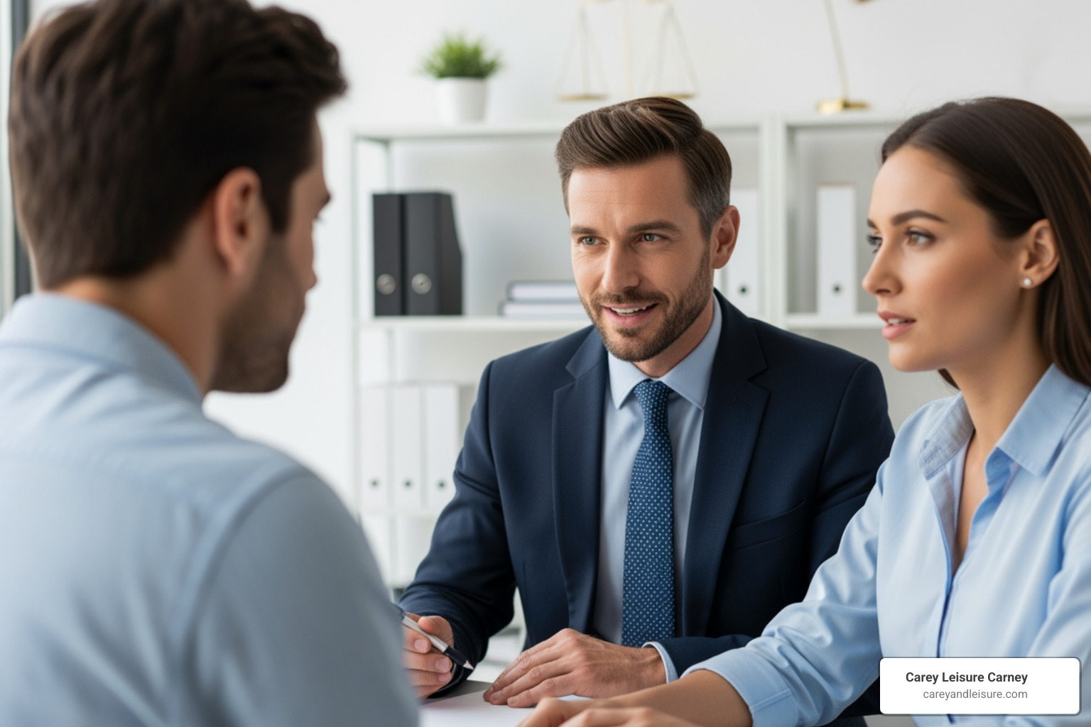 Attorney compassionately consulting with a client - Motorcycle accident attorney clearwater Attorney compassionately consulting with a client - Motorcycle accident attorney clearwater