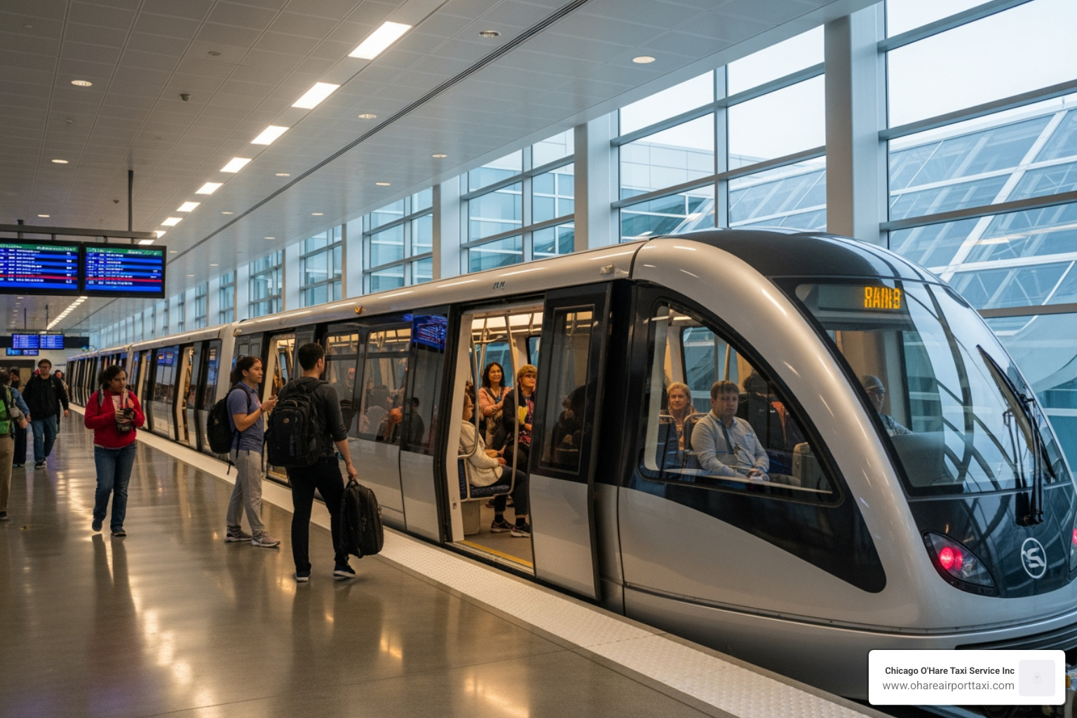 Airport Transit System (ATS) shuttle bus - Chicago airport car Airport Transit System (ATS) shuttle bus - Chicago airport car