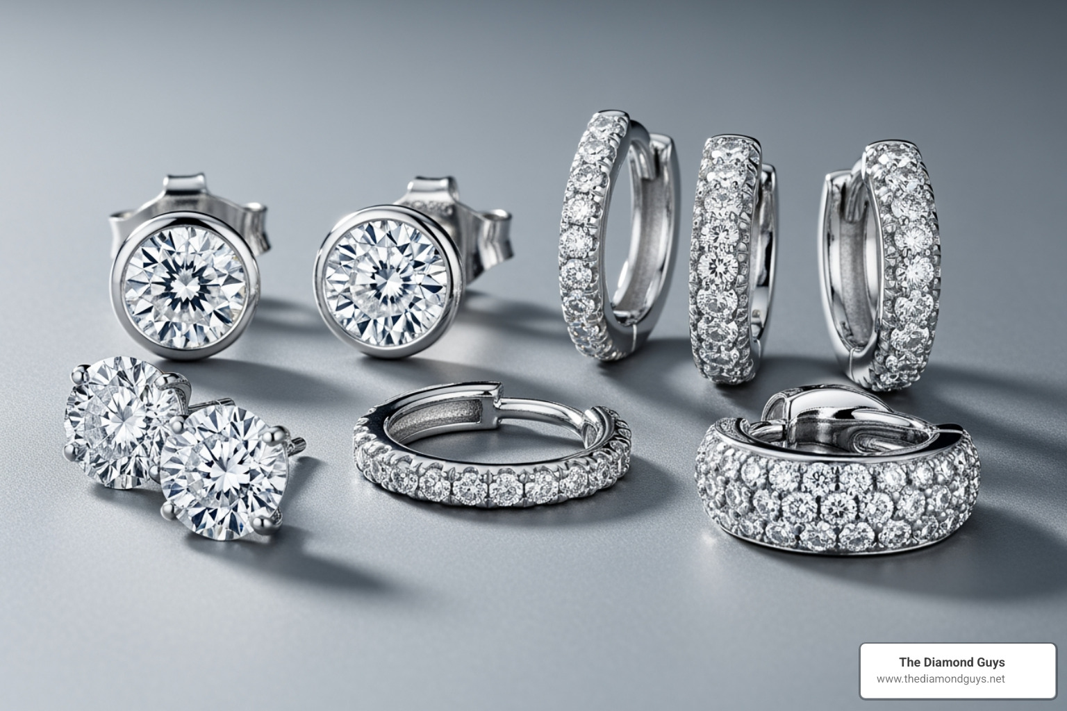 Different styles of men's diamond earrings like studs, hoops, and huggies - white diamond earrings for men Different styles of men's diamond earrings like studs, hoops, and huggies - white diamond earrings for men