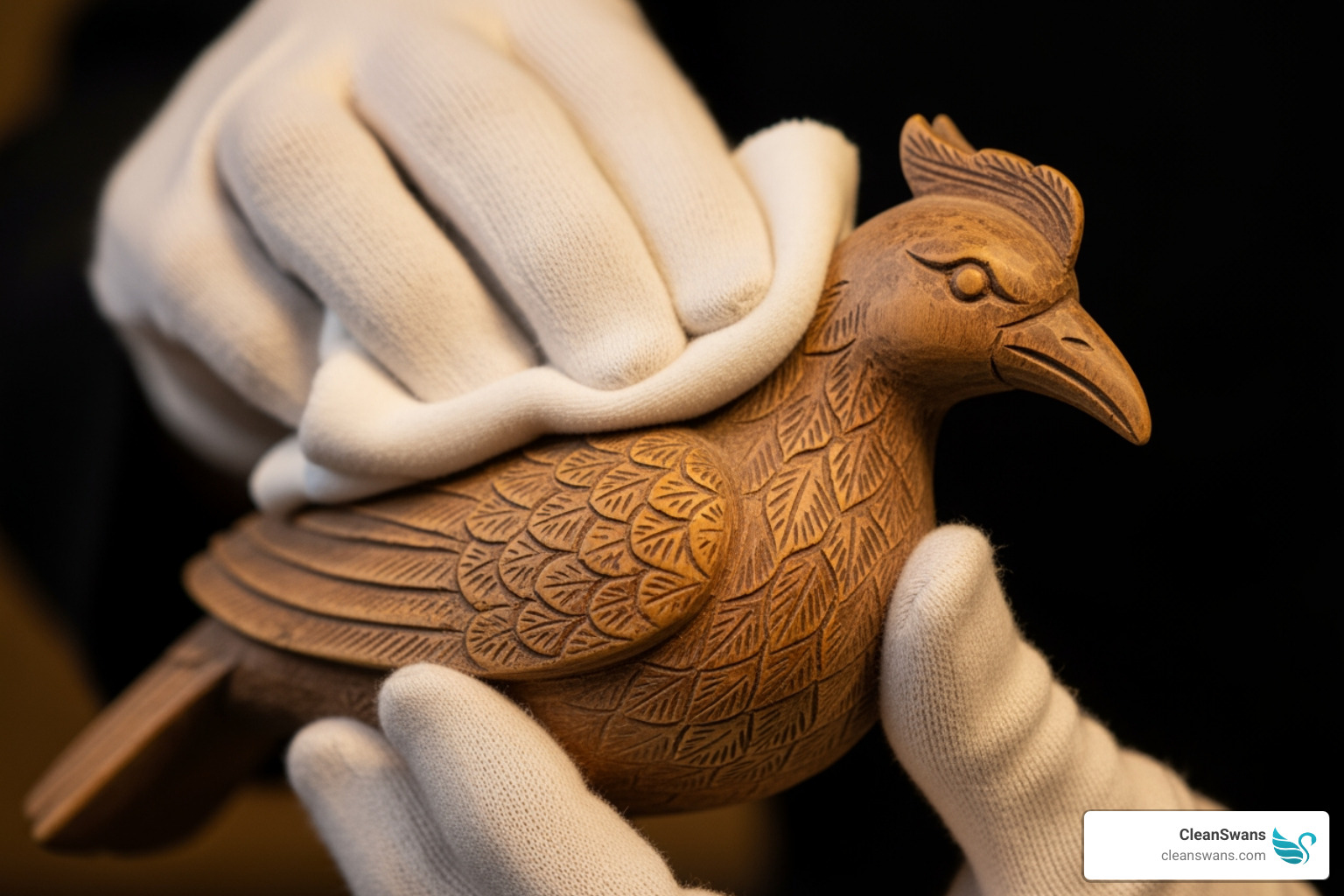 hands cleaning antique - luxury house cleaning