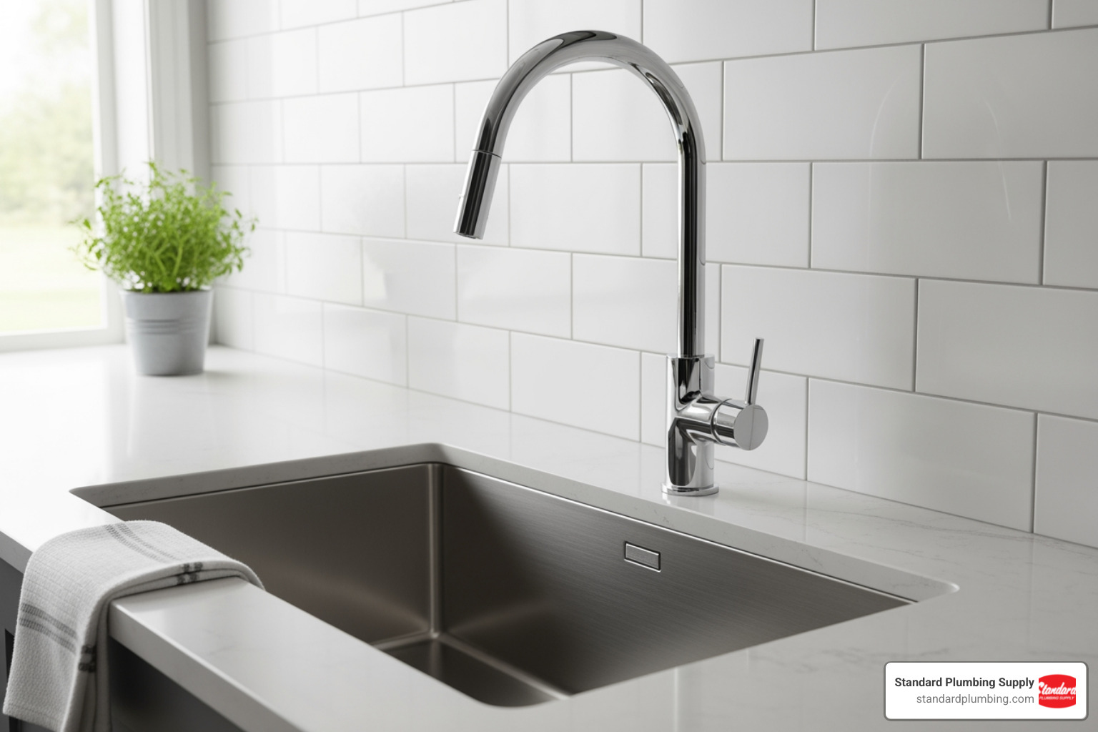 Modern kitchen sink and faucet combination - plumbing fixtures salt lake city Modern kitchen sink and faucet combination - plumbing fixtures salt lake city
