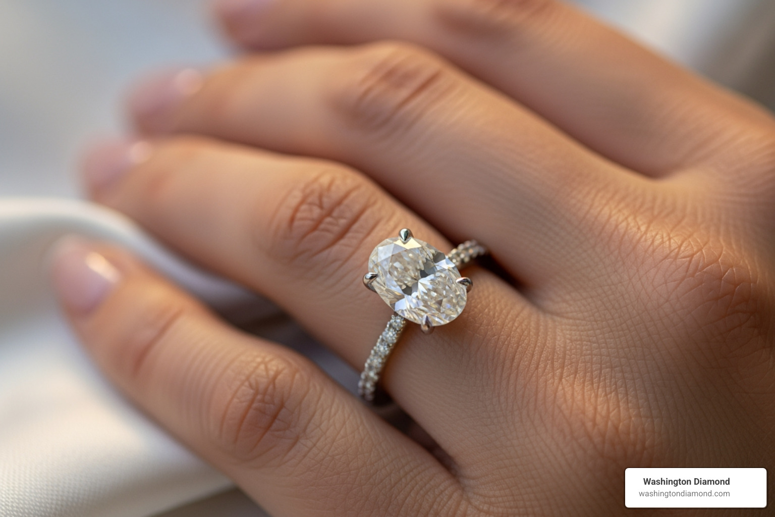 GIA grading report for an oval diamond - oval diamond engagement ring