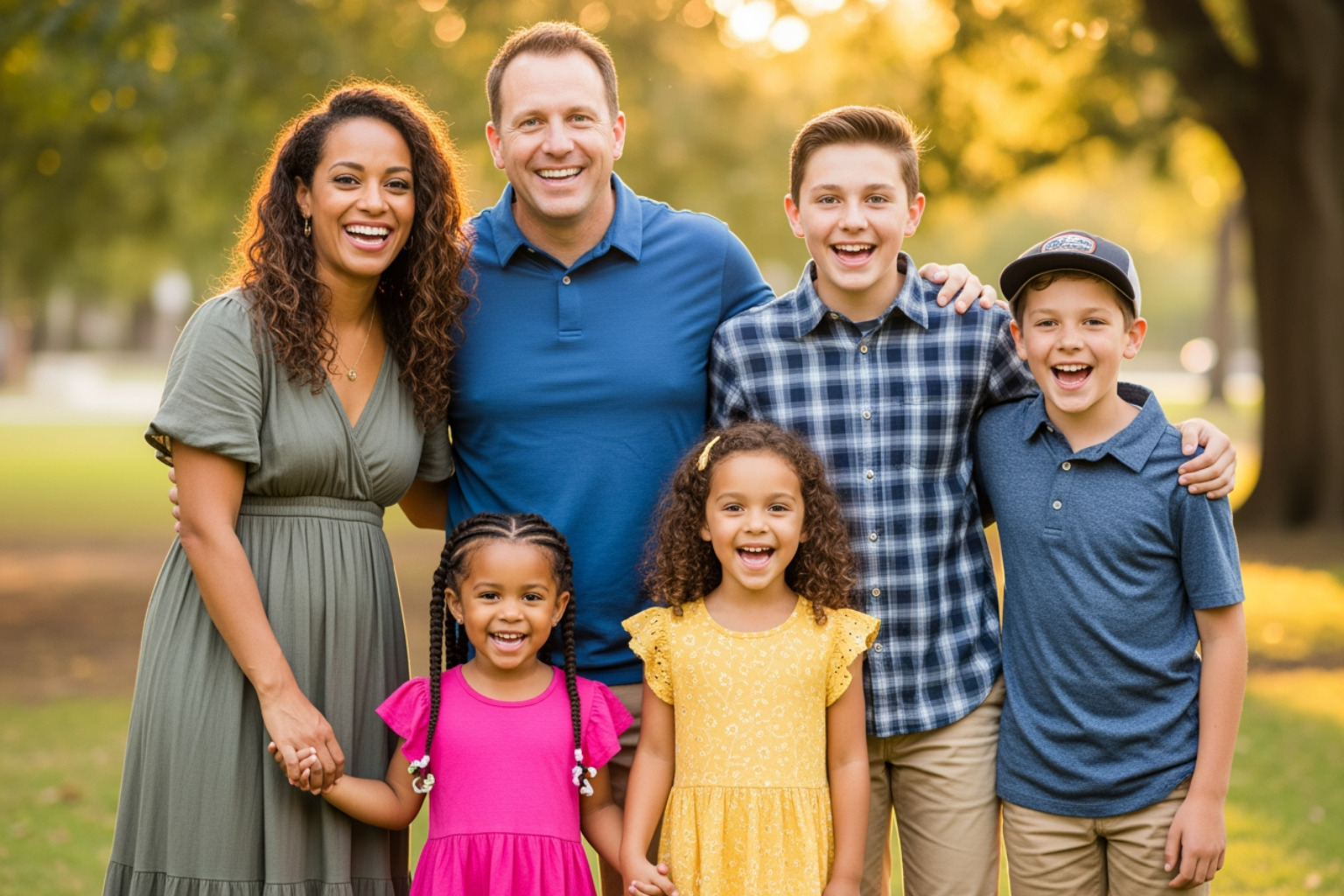 Brandy and Billy with their four children - brandy and billy