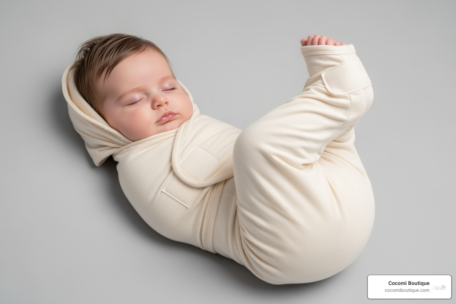 baby in a hip-healthy swaddle with legs bent in a "frog-leg" position - swaddling blanket baby in a hip-healthy swaddle with legs bent in a "frog-leg" position - swaddling blanket