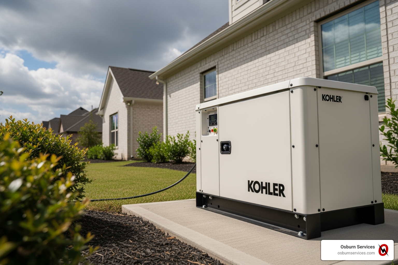 The Kohler Energy Management app interface on a smartphone - Buy Kohler generator The Kohler Energy Management app interface on a smartphone - Buy Kohler generator