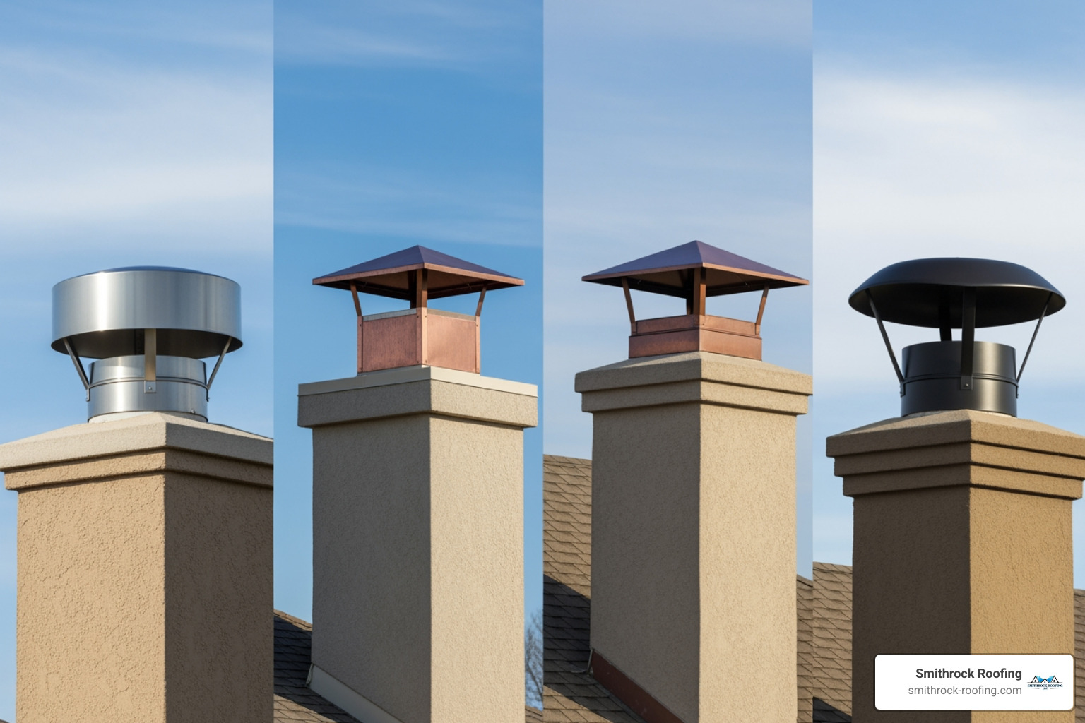 chimney cap shapes - average cost of rain cap and chimney liner install