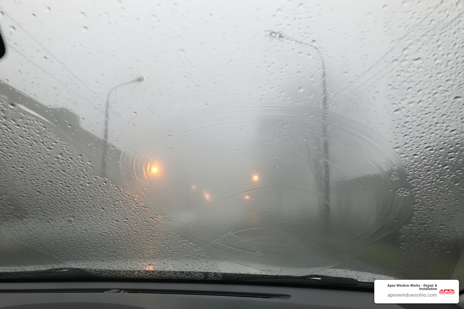 a car's foggy windshield from the inside - fogged up windows a car's foggy windshield from the inside - fogged up windows