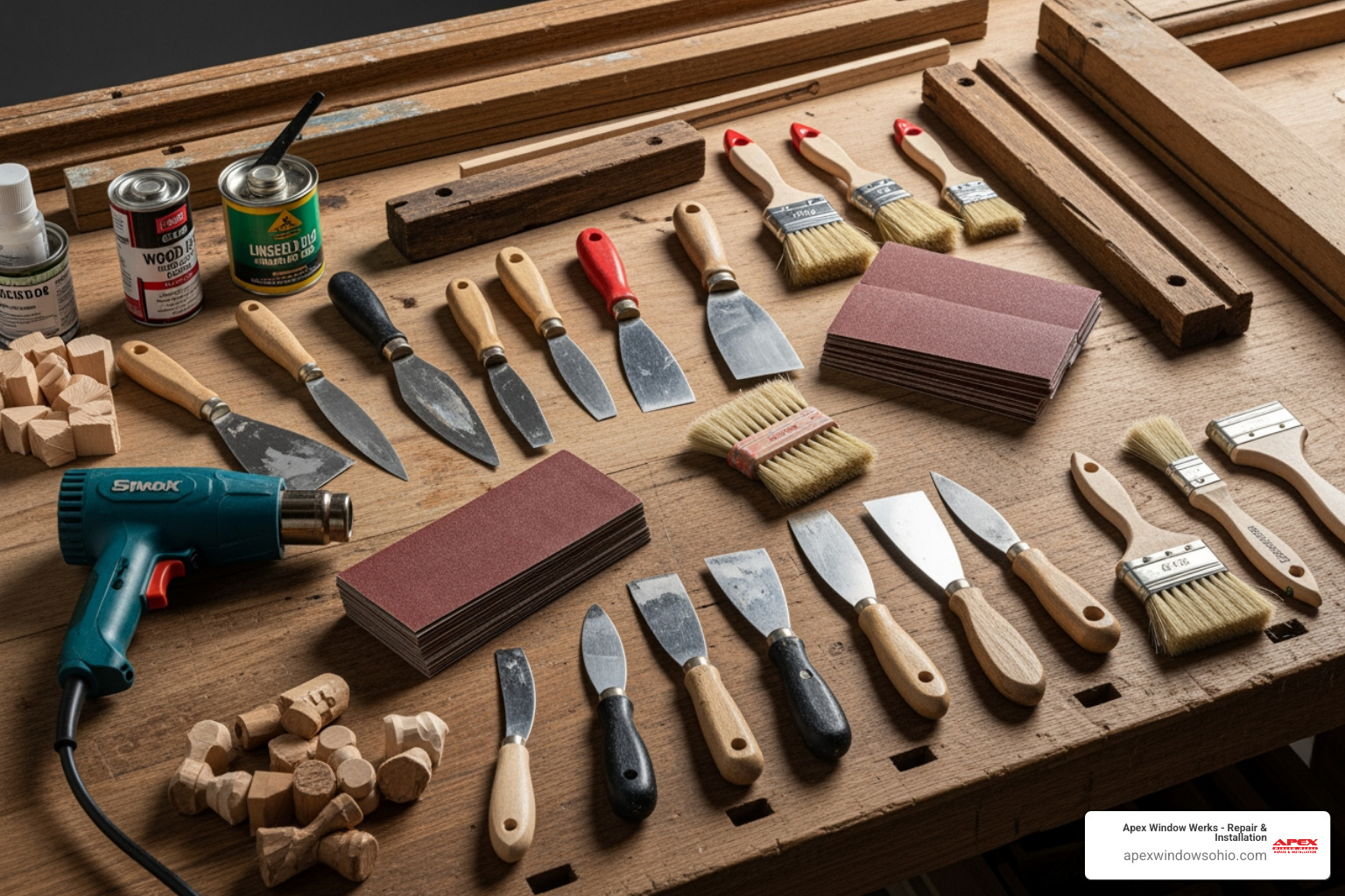 essential tools for window sash restoration - window sash restoration