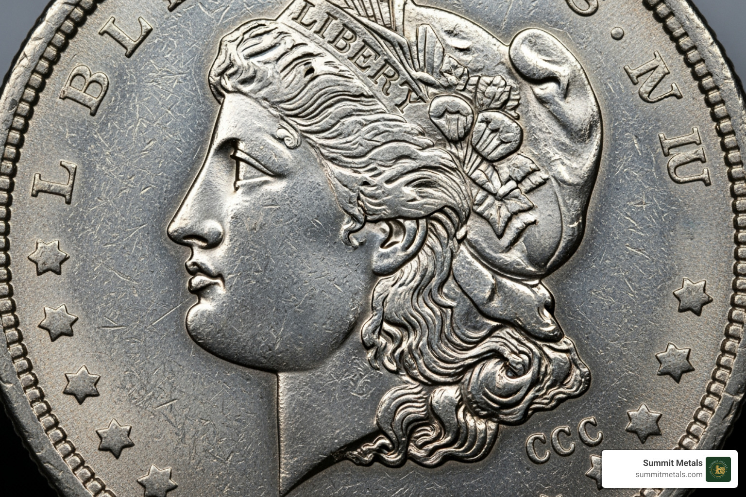 Morgan dollar with CC mint mark - selling silver dollars for cash