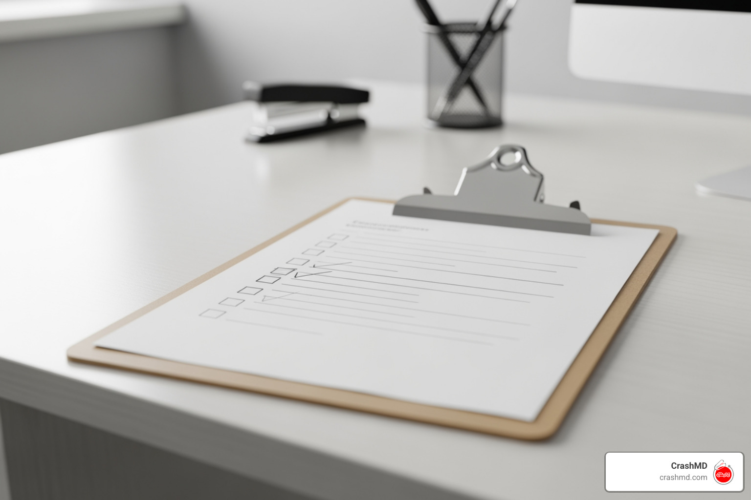 Clipboard with Concussion Protocol checklist - Concussion management program