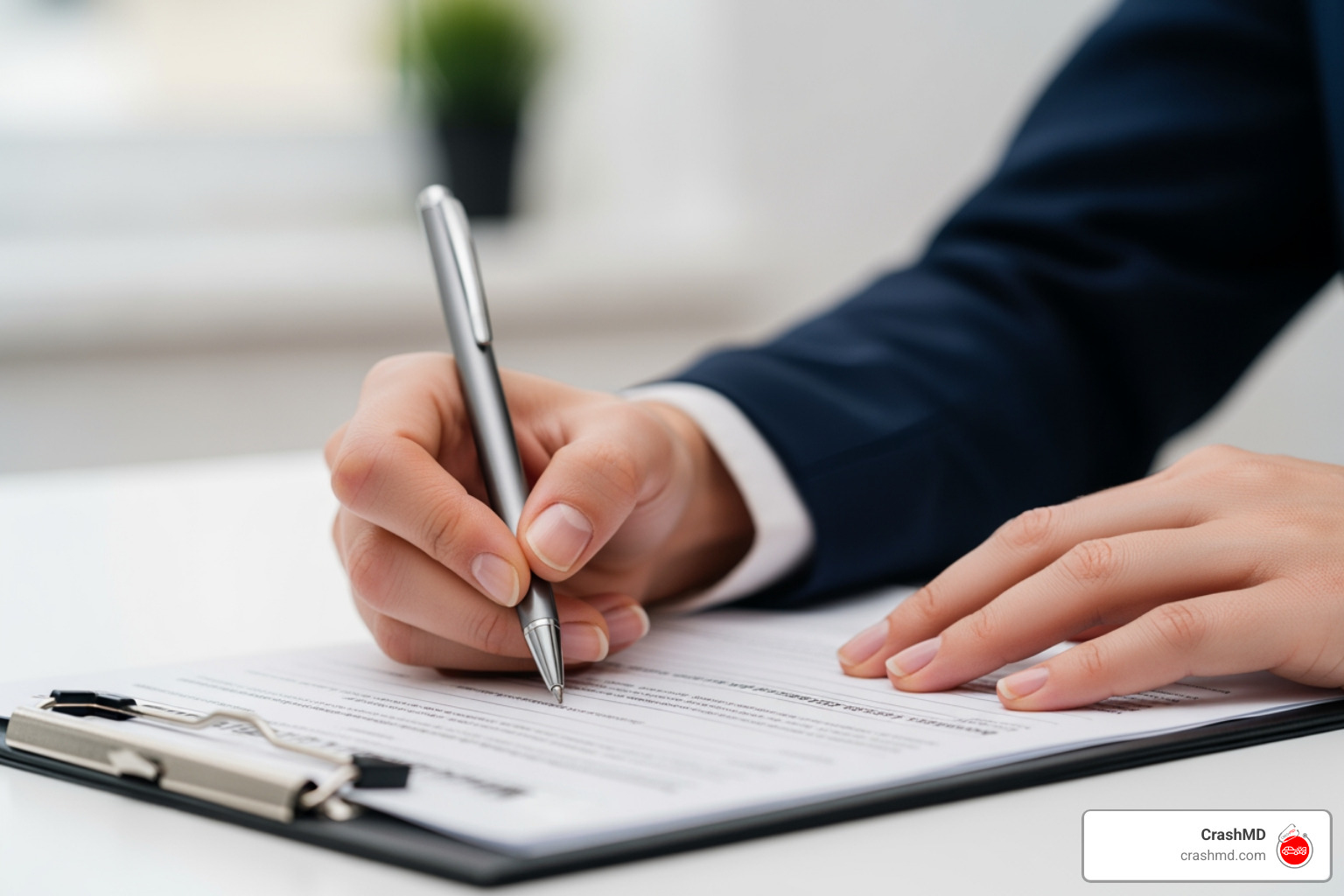 person filling out a medical records request form - Medical records for lawsuit