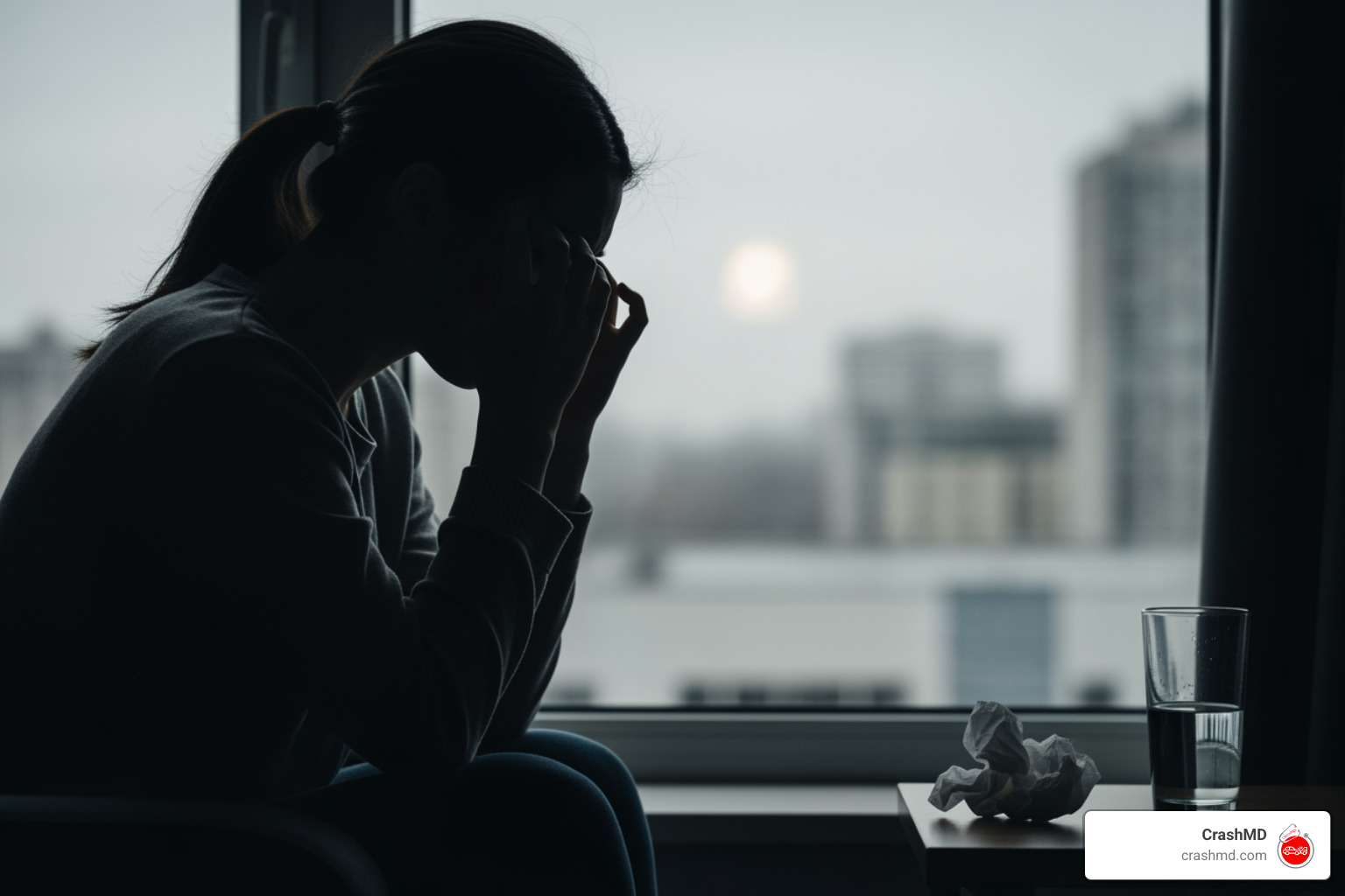 calendar showing delayed onset of symptoms - headaches after car crash