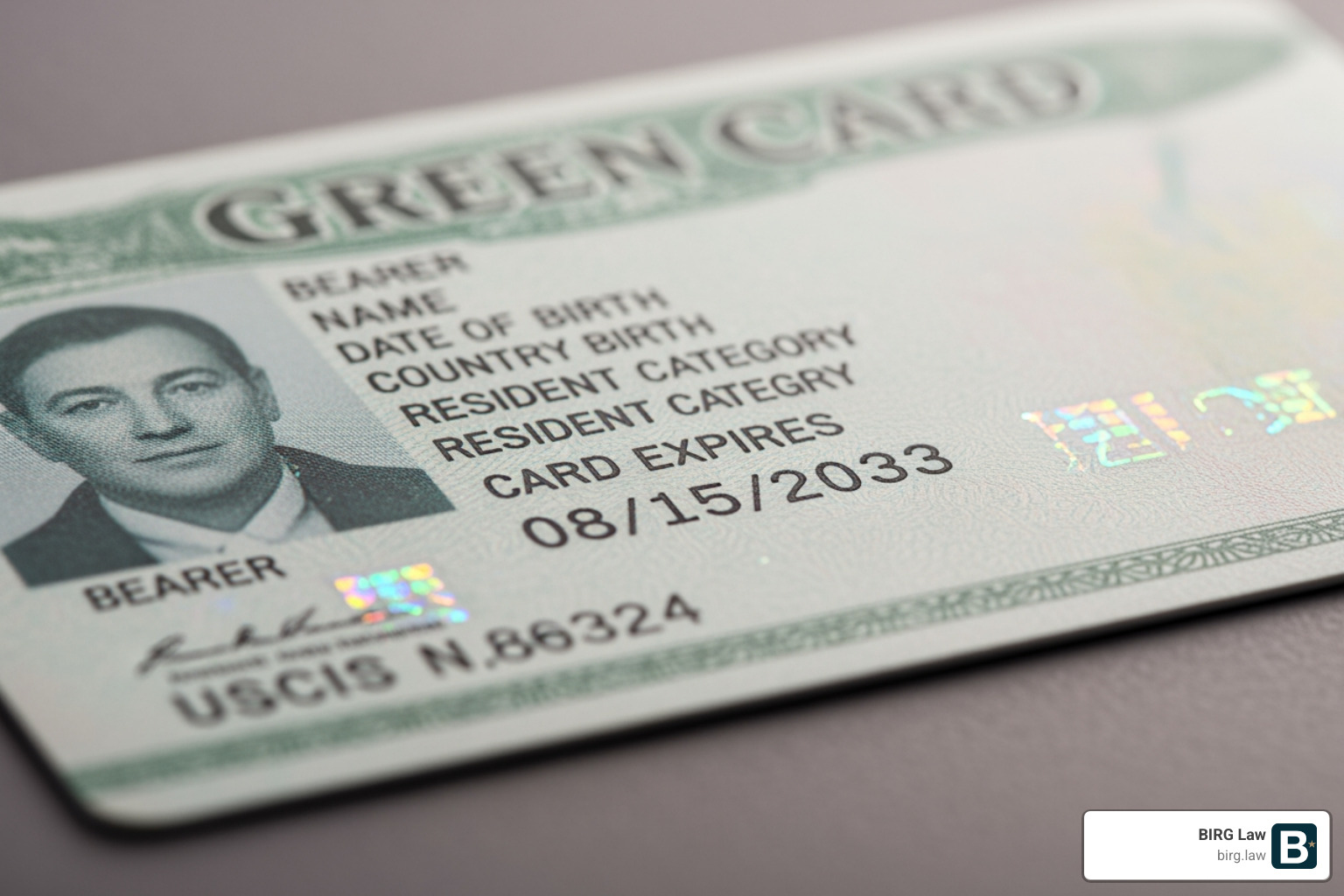 Close up of a Green Card showing the "Card Expires" date - How to renew green card Close up of a Green Card showing the "Card Expires" date - How to renew green card