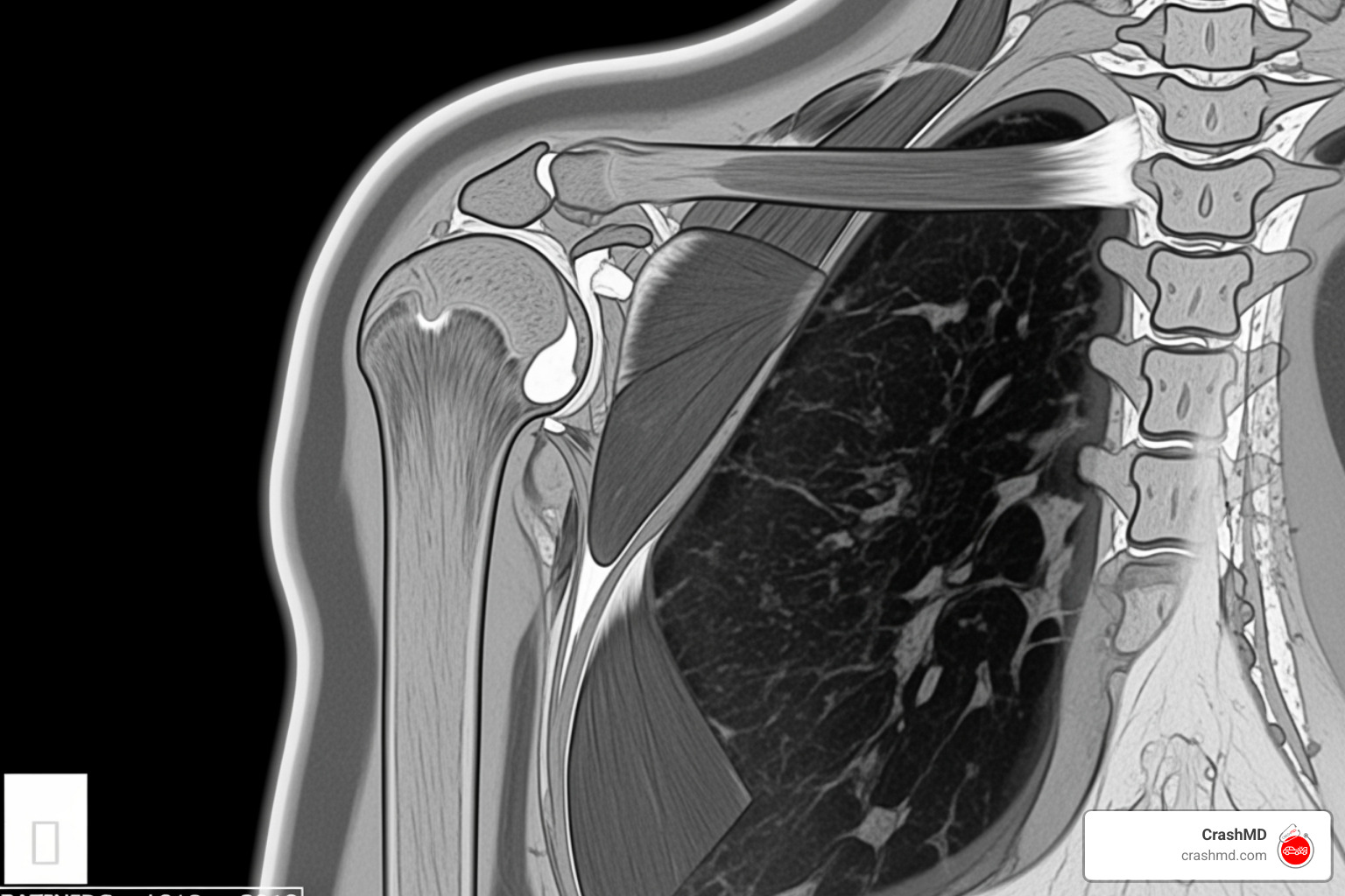 MRI scan of shoulder - Shoulder pain after accident MRI scan of shoulder - Shoulder pain after accident