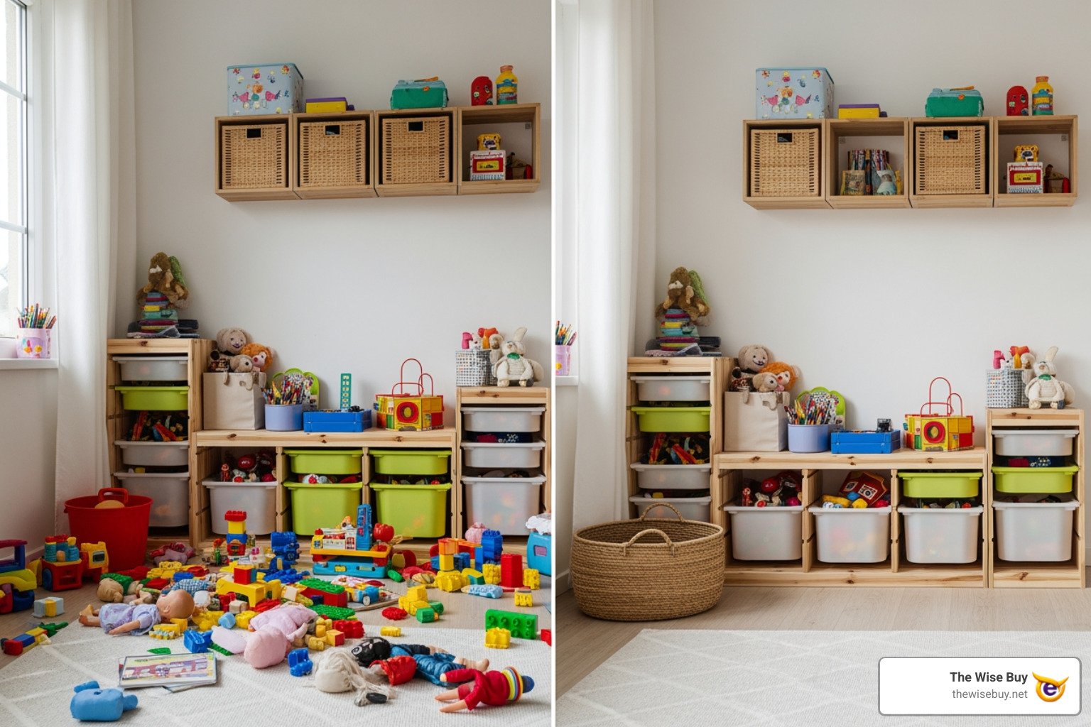 before and after messy room to tidy room with toy storage bins - Toy storage bins before and after messy room to tidy room with toy storage bins - Toy storage bins