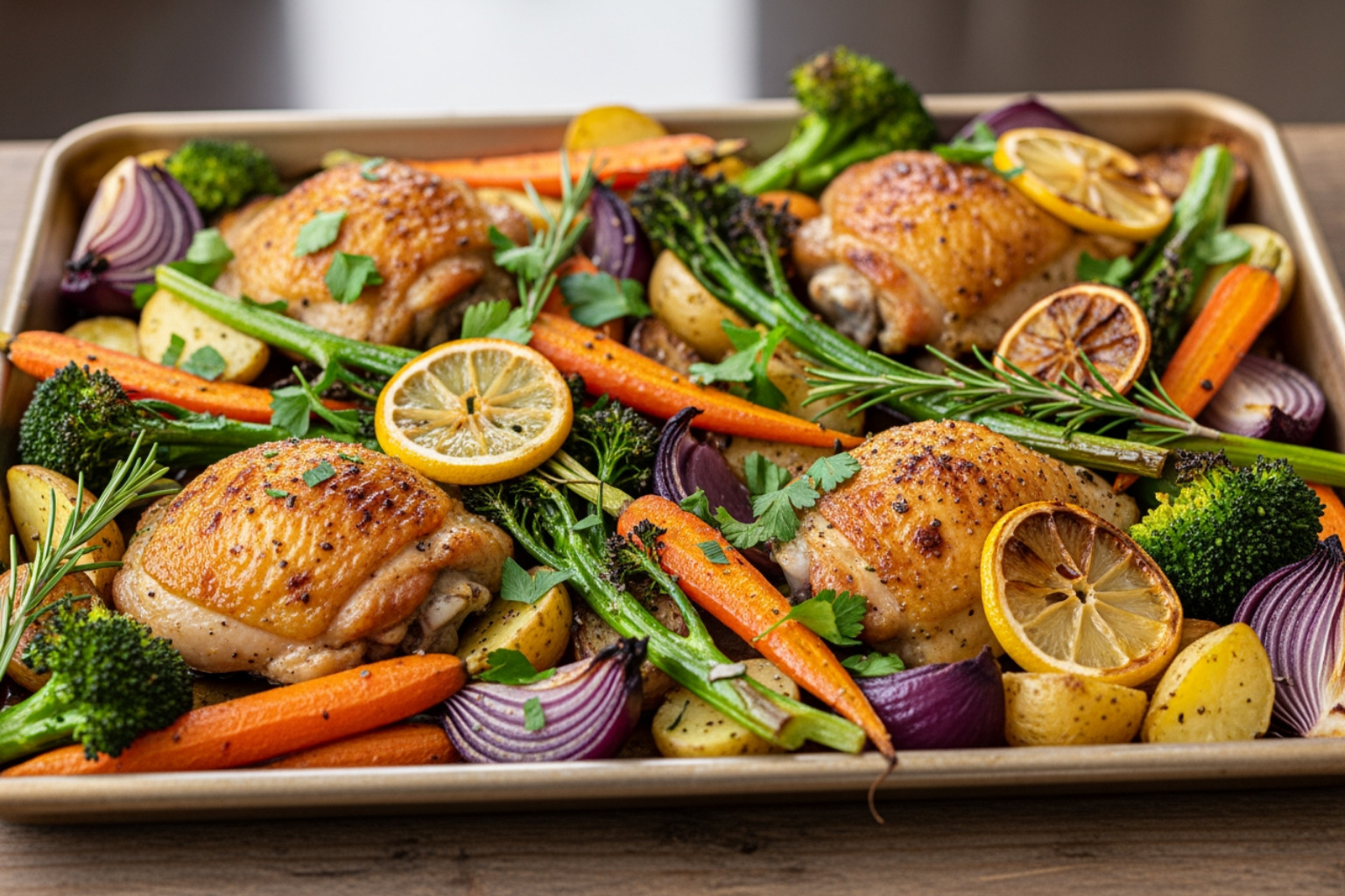 vibrant sheet-pan chicken dinner - dinner ideas