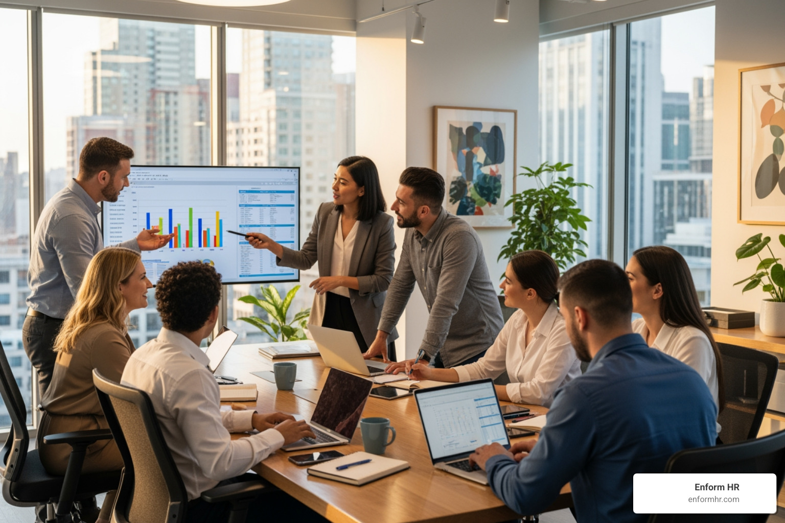 Diverse team in a professional setting - hr compliance checklists