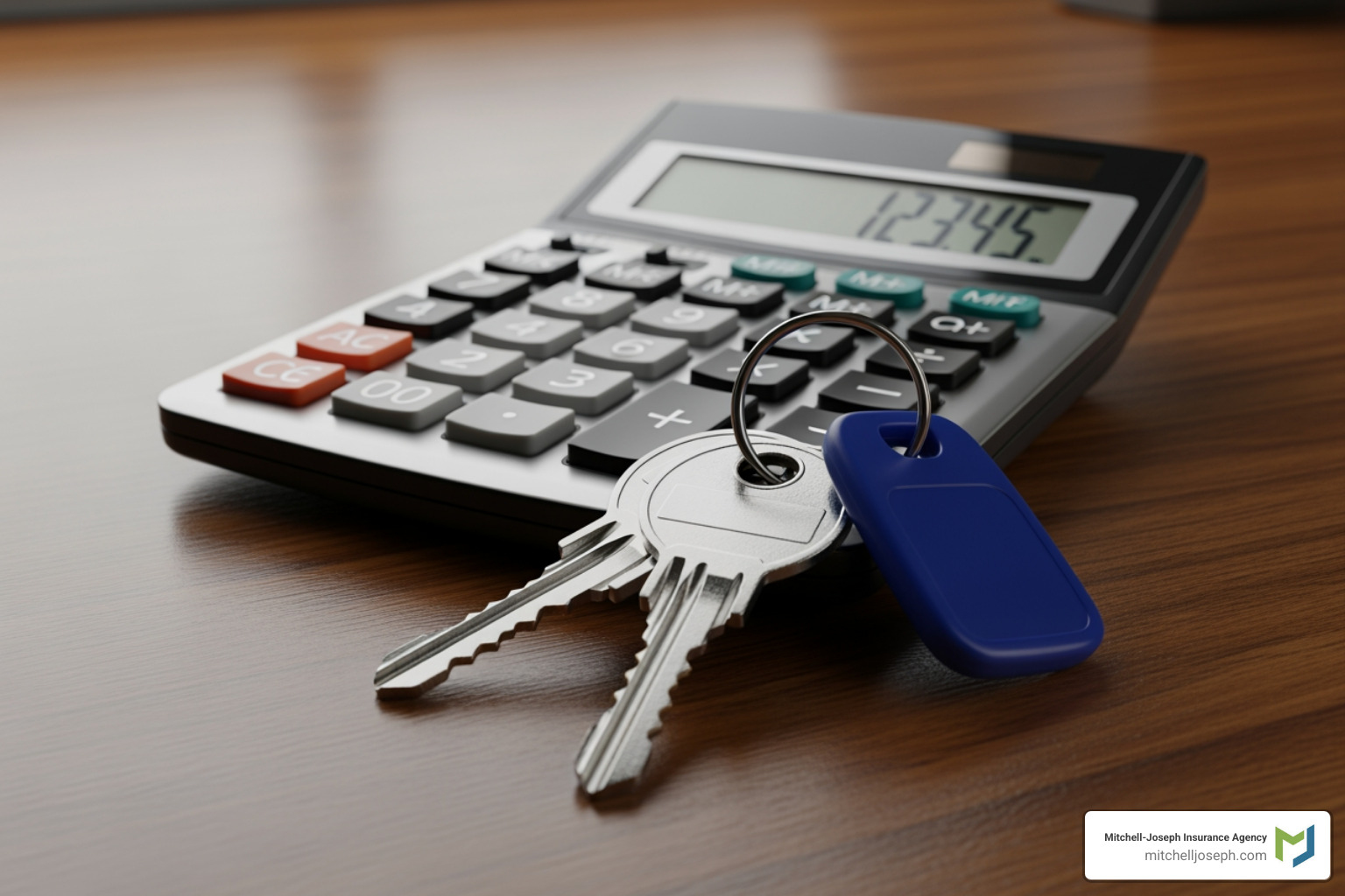 calculator and house keys on a table - cheap rental house insurance calculator and house keys on a table - cheap rental house insurance